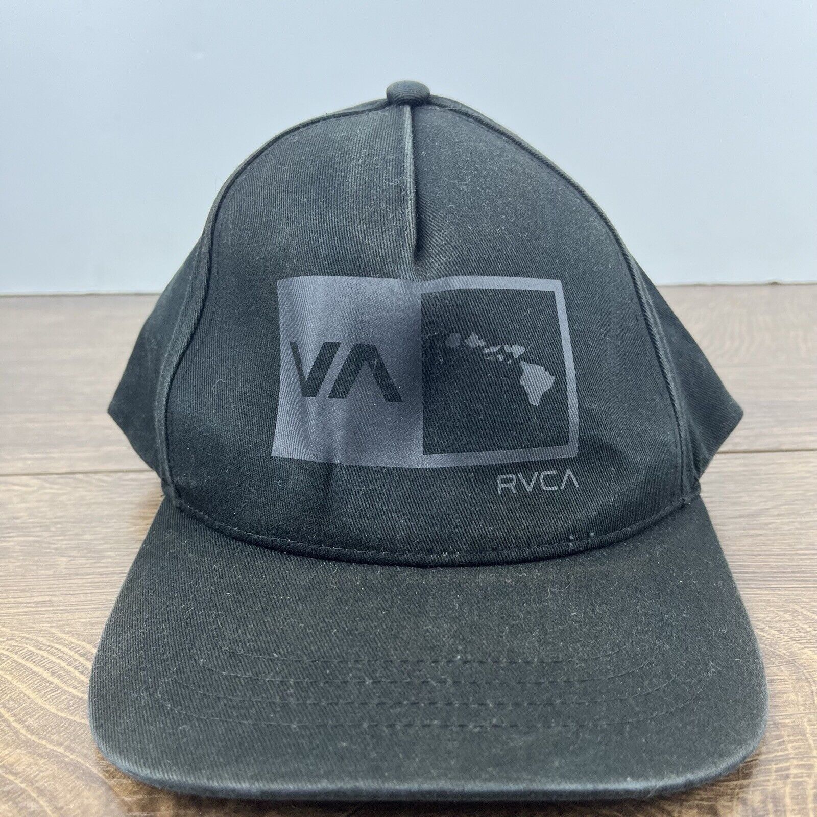 RVCA RVCA Hat RVCA Cap Snapback Hat Black Hat Adjustable Black Ad Size ONE SIZE - 3 Thumbnail