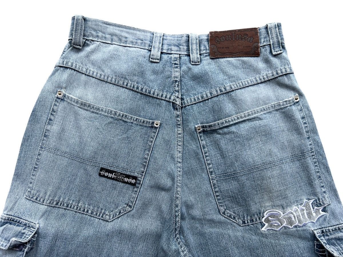 Japanese Brand Y2K Los Angeles Soul Distressed Wide Baggy Pants Size US 31 - 7 Thumbnail