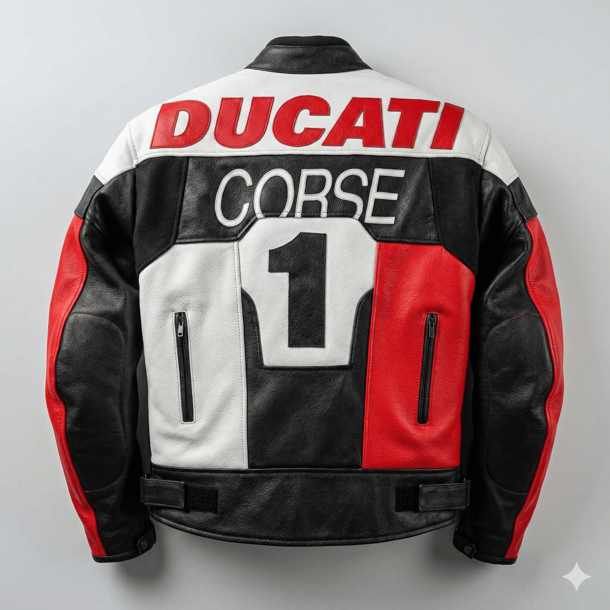 Ducati Ducati Corse Perforated Leather Racing Jacket Moto Armored Size US M / EU 48-50 / 2 - 2 Thumbnail
