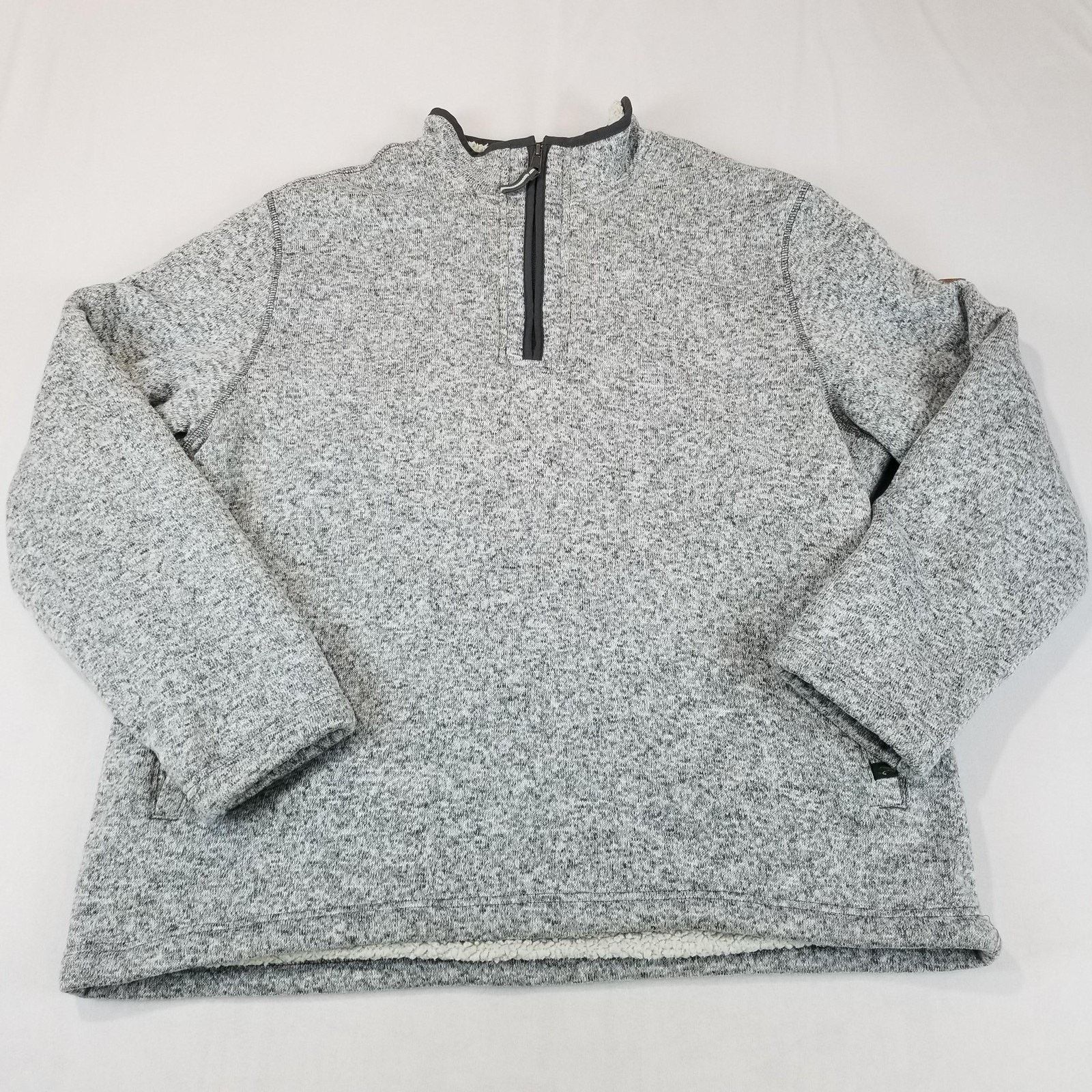 Orvis Orvis Pullover Mens 2XL Gray Sherpa Fleece Quarter Zip Size US XXL / EU 58 / 5 - 4 Thumbnail