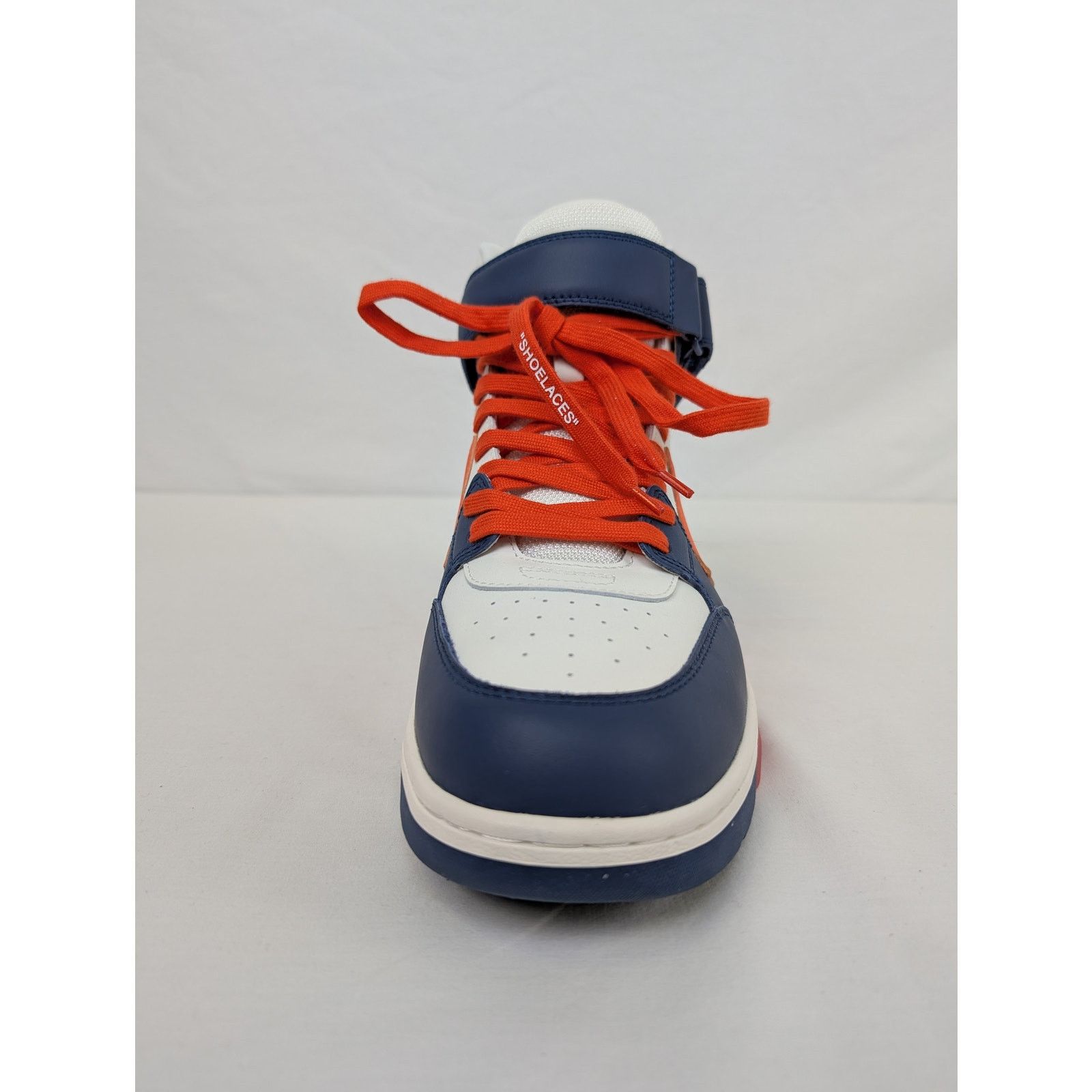 Off-White o1rshd1 Out of office Mid Top Lea Sneakers in Blue Size US 10 / EU 43 - 14 Thumbnail