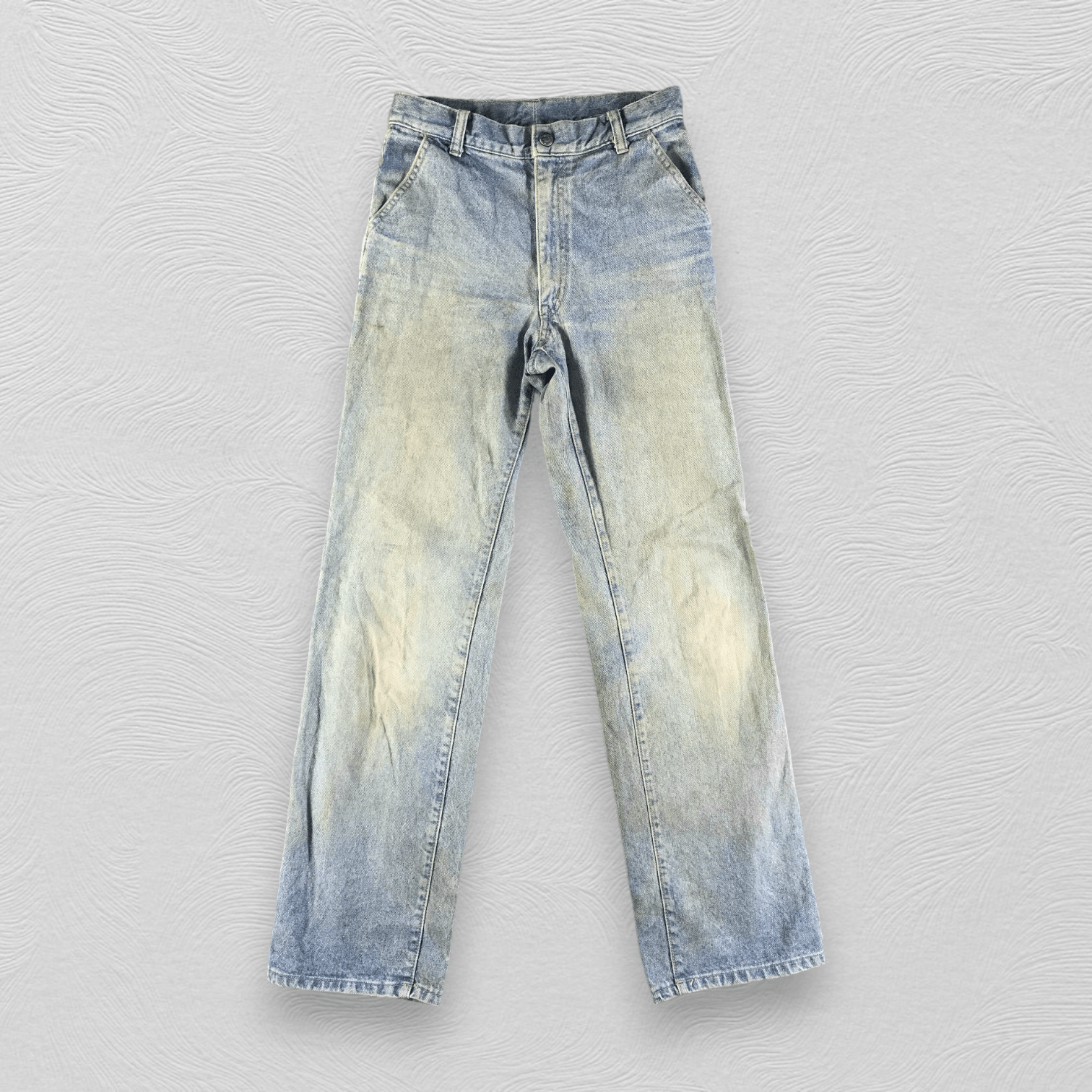 Japanese Brand Vintage 80s Japaanese Jeans Faded Blue Denim KJ2999 Size US 28 / EU 44 - 1 Thumbnail