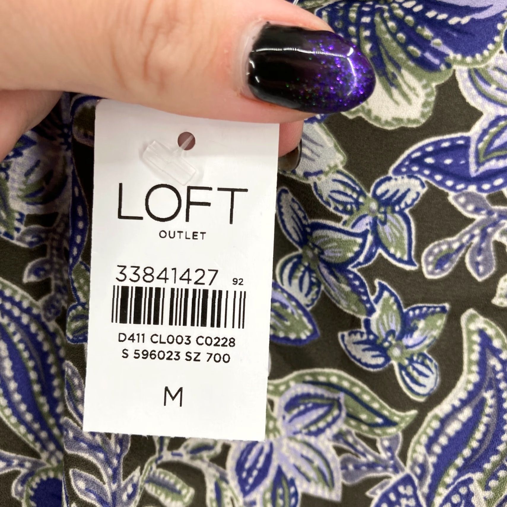 Loft LOFT Outlet Floral Blouse Ruffle Shoulder Women's M Mock Neck Boho Chic NWT Blouse Size M / US 6-8 / IT 42-44 - 5 Thumbnail
