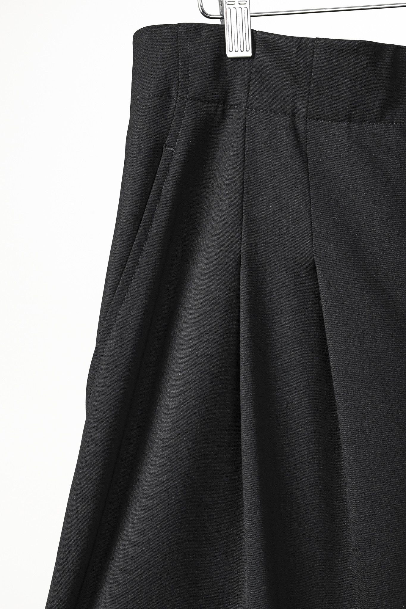 Lafayette 148 Lafayette 148 Black Pleated Front Wide Wool Pant Size 32" / US 10 / IT 46 - 5 Thumbnail
