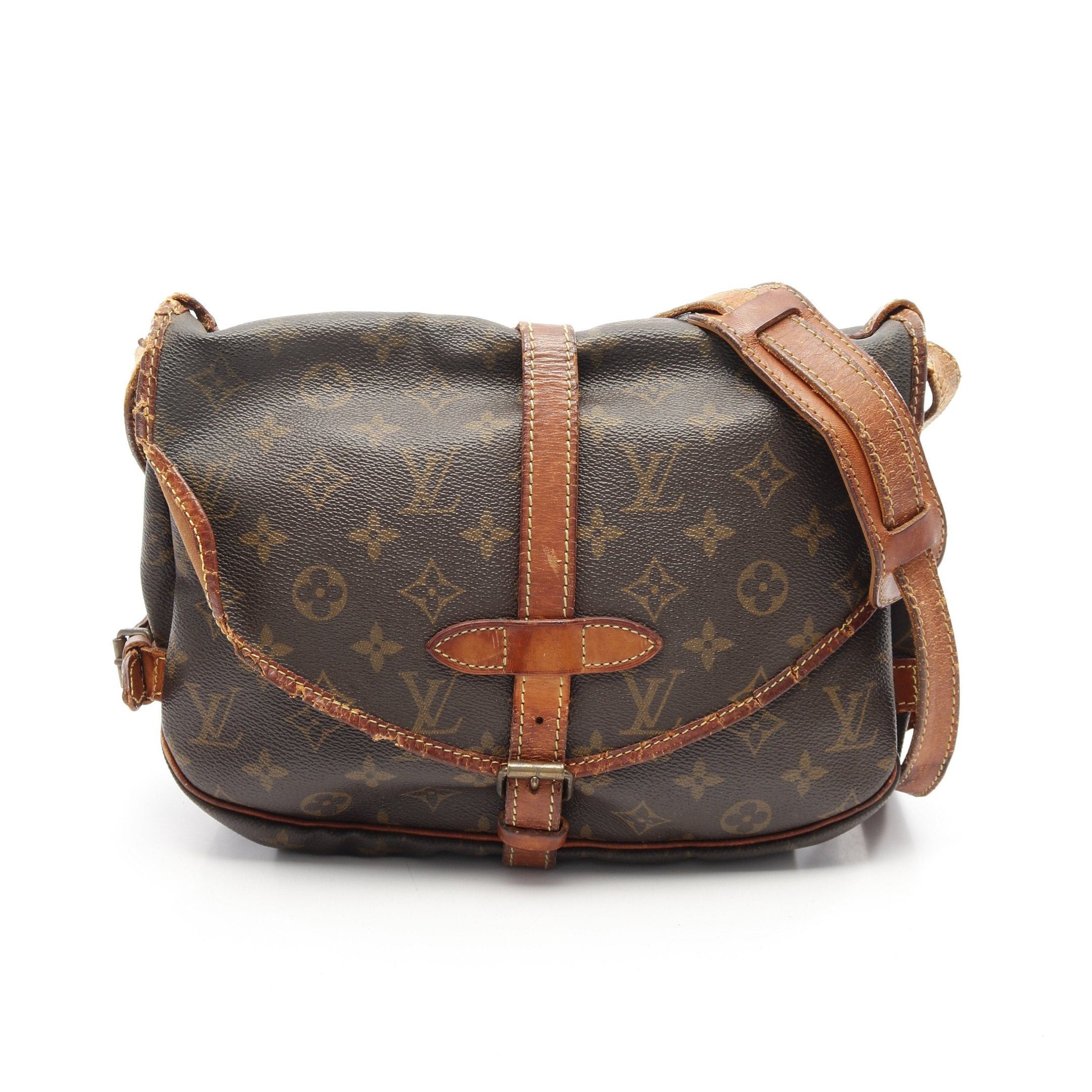 Louis Vuitton Louis Vuitton Saumur 30 Monogram Shoulder Bag Leather Brown Size ONE SIZE - 1 Thumbnail