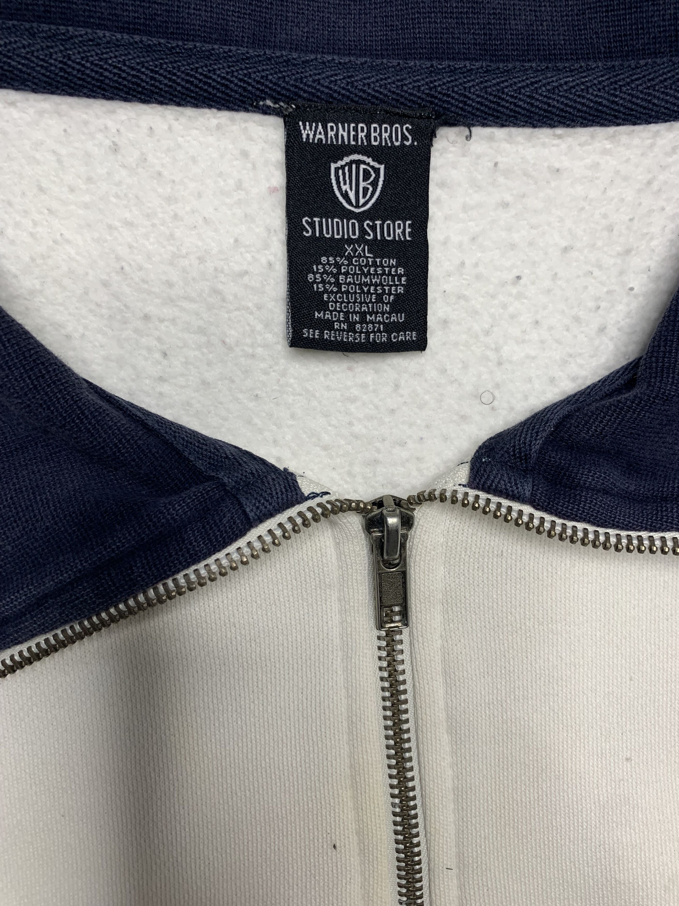 Warner Bros Vintage 90's Looney Tunes 1/4 Zip Pullover Sweater Size US XXL / EU 58 / 5 - 3 Thumbnail
