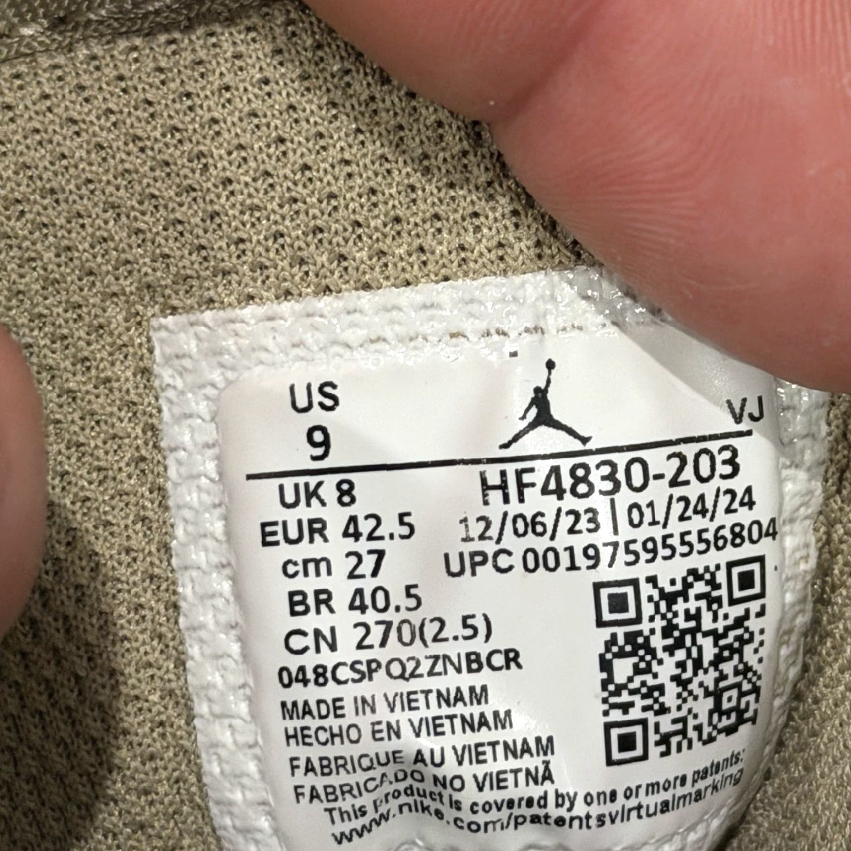 Jordan Brand Nike Air Jordan 1 Mid SE Legend Light Brown-Khaki-Phantom Size 9 Mens Sneaker 2024 Jordan HF4781-203 Size ONE SIZE - 7 Thumbnail