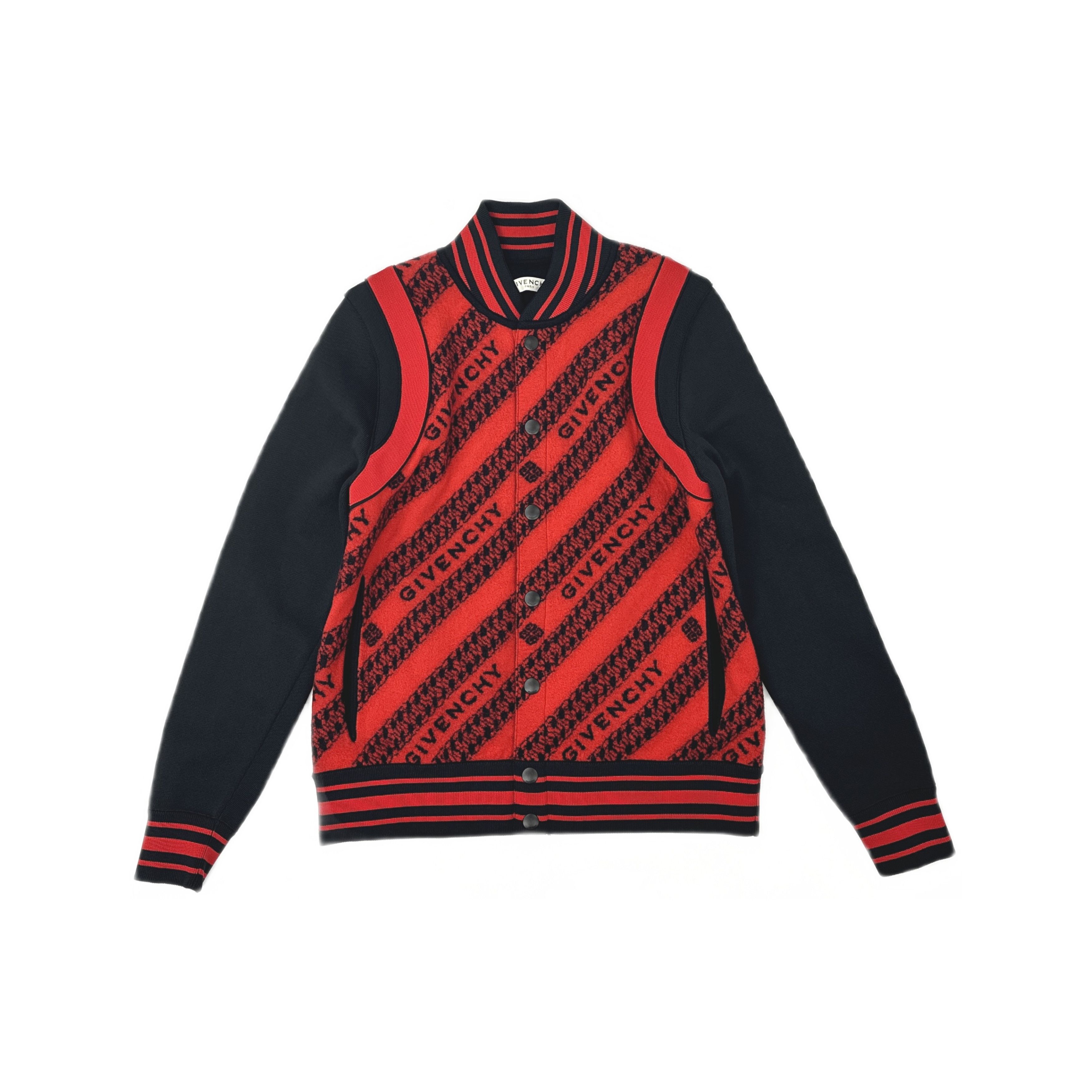 Givenchy Givenchy Logo Knit Bomber Jacket Size XL Size US XL / EU 56 / 4 - 1 Thumbnail