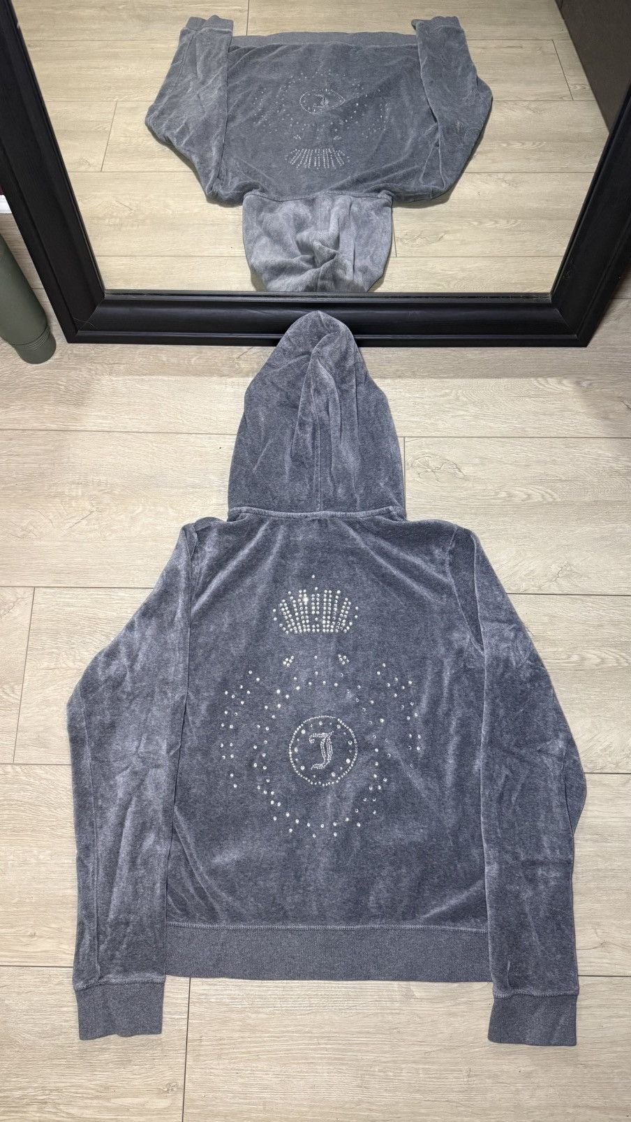 Juicy Couture Y2K 2000s Juicy Couture Rhinestone J TrackSuit Zip Up Jacket Size L / US 10 / IT 46 - 1 Thumbnail