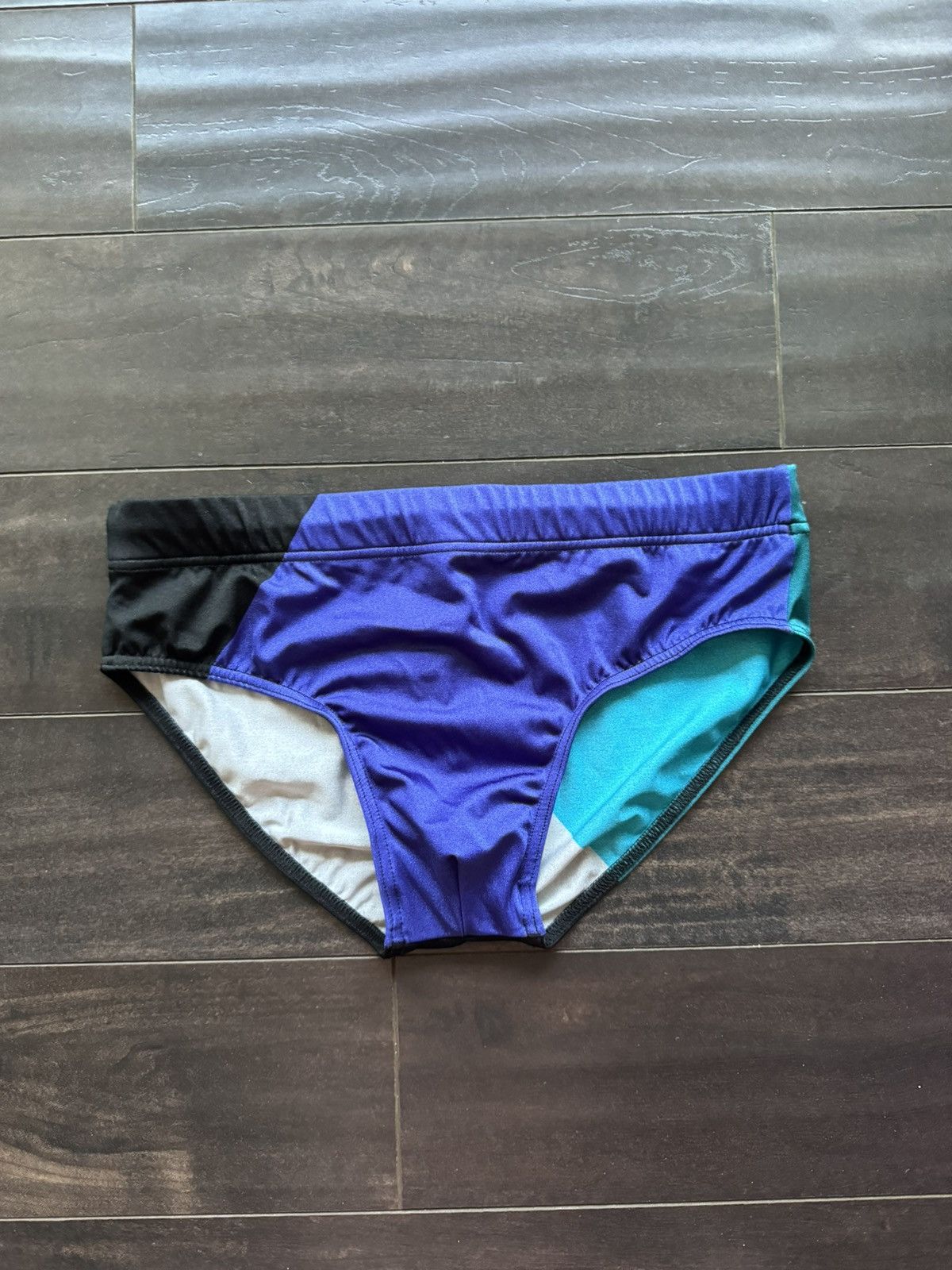 image of Charlie By Matthew Zink Charlie By Mz Square Cut Swim Brief - Small - (Sold Out) in Blue (Size 30)