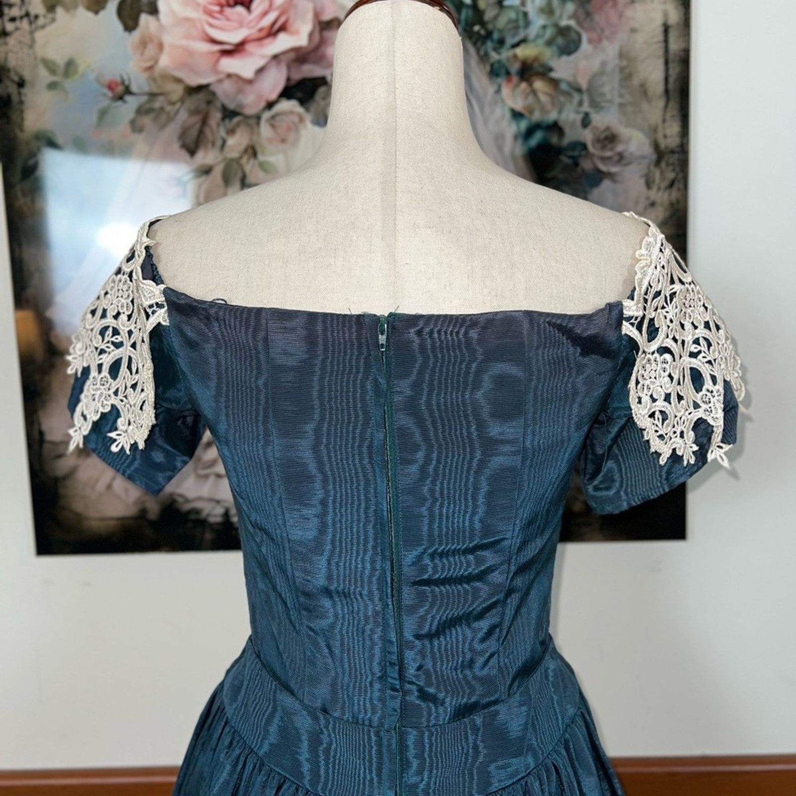 Other Vintage 90s Scott McClintock Taffeta Formal Dress! Size S / US 4 / IT 40 - 6 Thumbnail