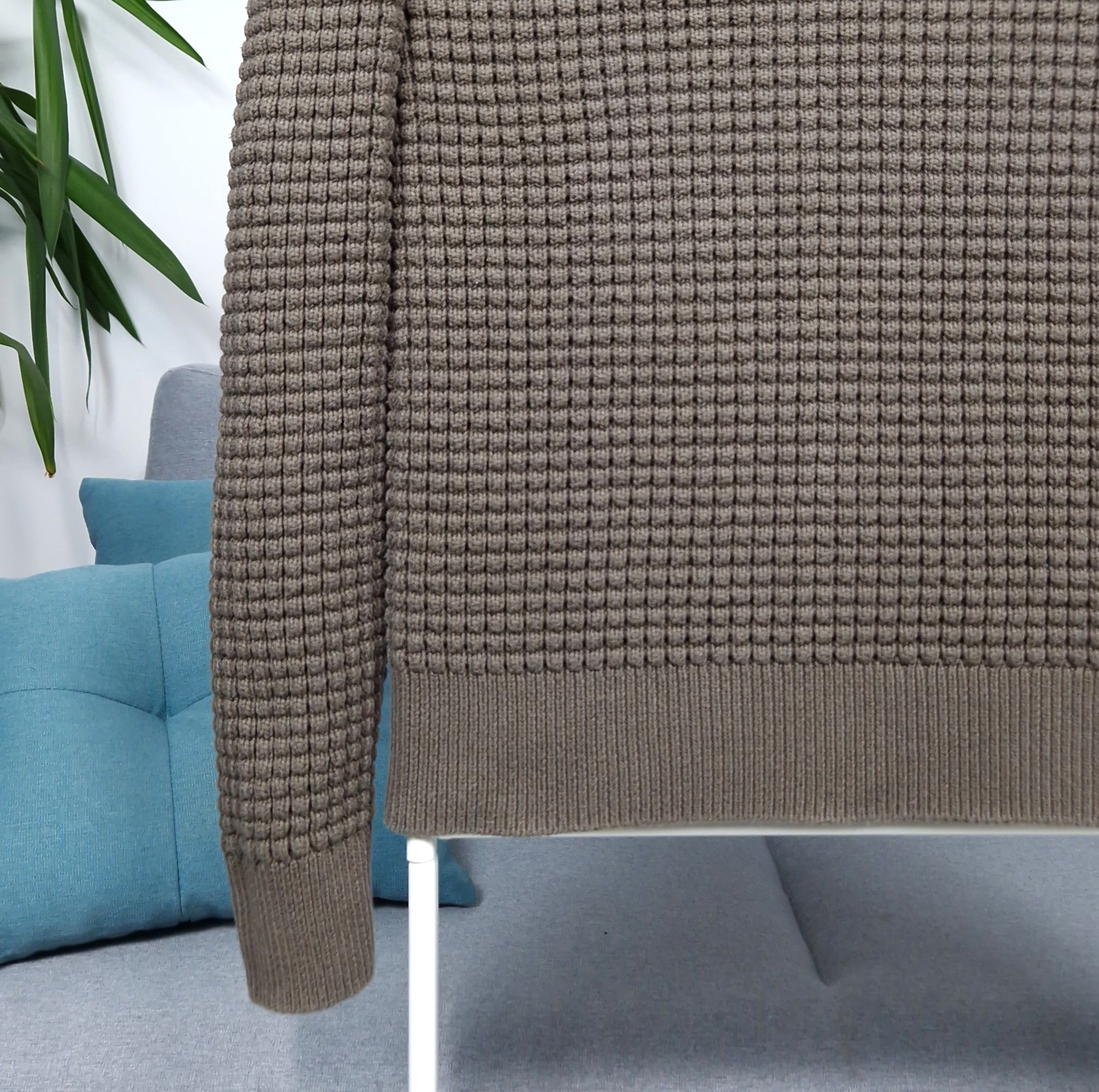 Allsaints Men's AllSaints Kargg Crew knitwear sweater swetashirt khaki Size US S / EU 44-46 / 1 - 7 Thumbnail