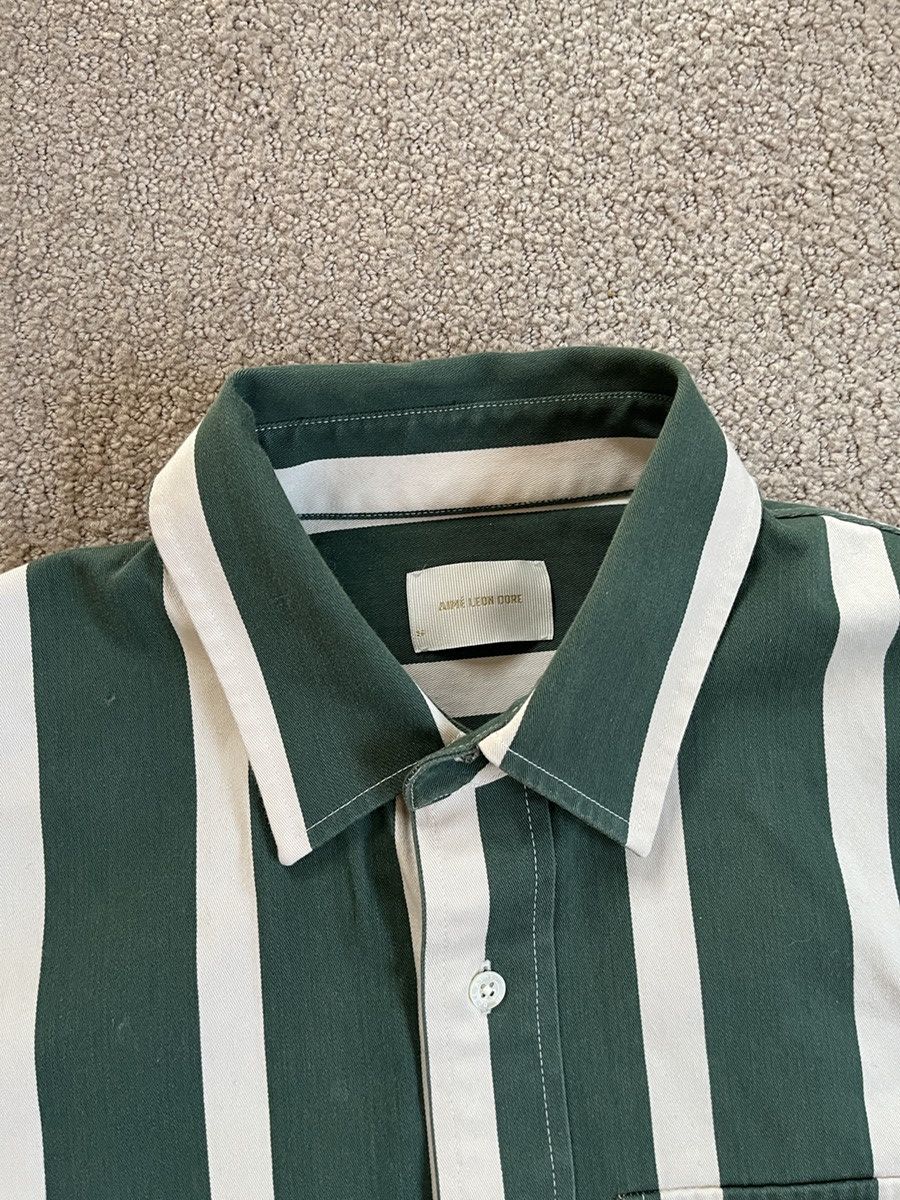 Aime Leon Dore Rare green Stripe Button Up Size US S / EU 44-46 / 1 - 4 Thumbnail