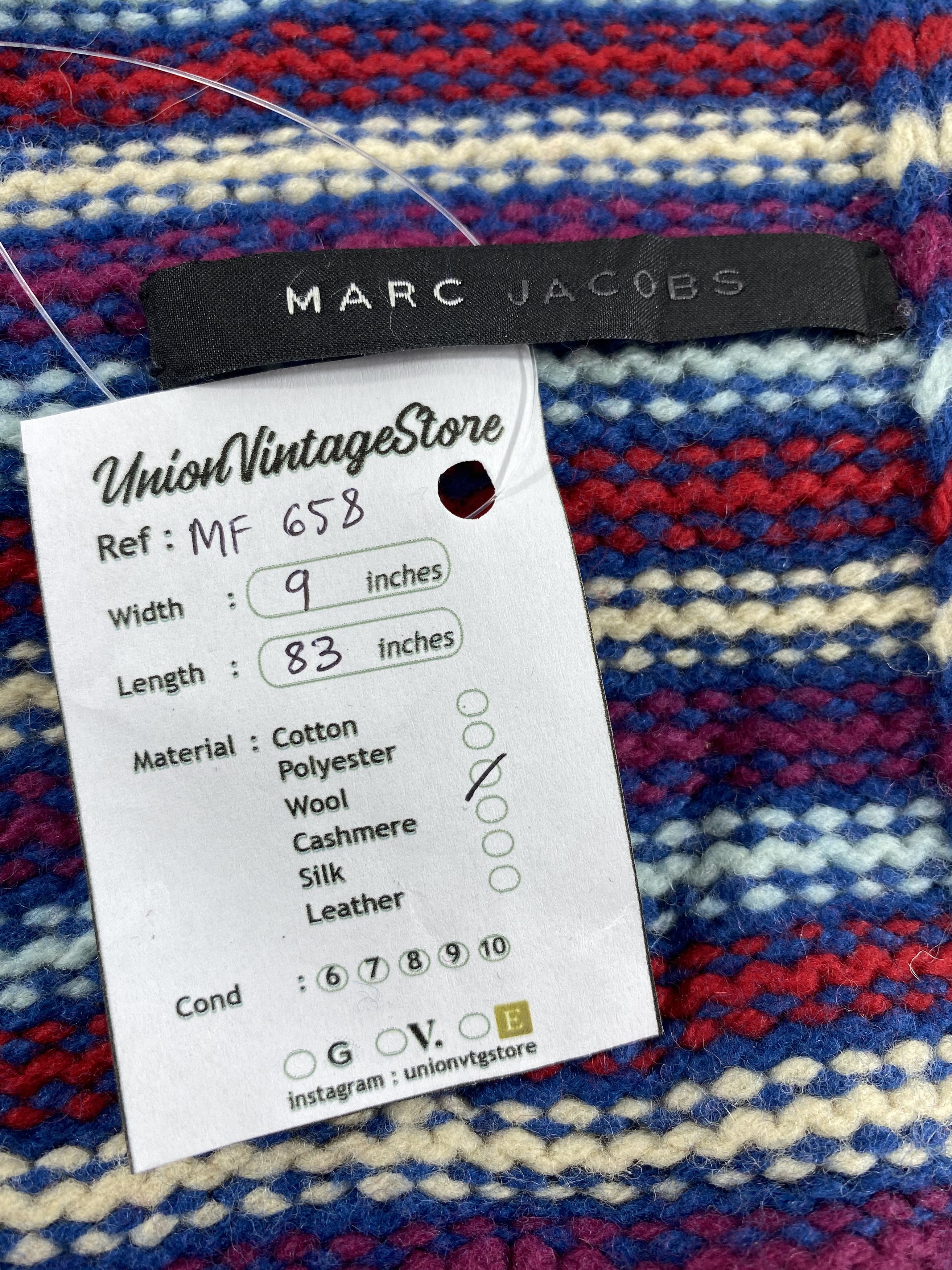 Marc Jacobs Vintage Marc Jacobs Scarf/Muffler/Neckwear MF658 Size ONE SIZE - 5 Thumbnail