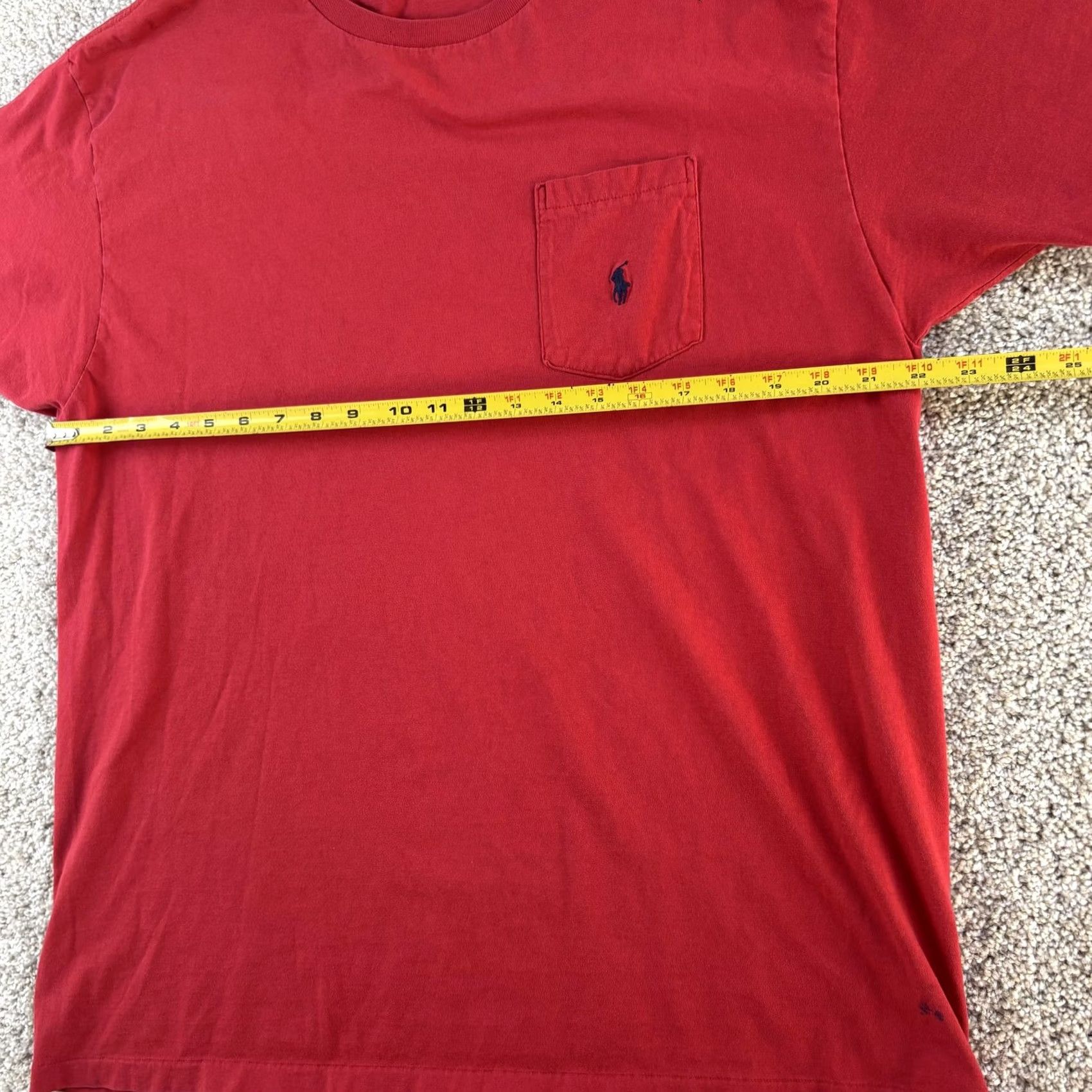 Polo Ralph Lauren Polo Ralph Lauren Shirt Mens Large Red Pocket Pony Logo Tee T-Shirt Made In USA Size US L / EU 52-54 / 3 - 7 Thumbnail