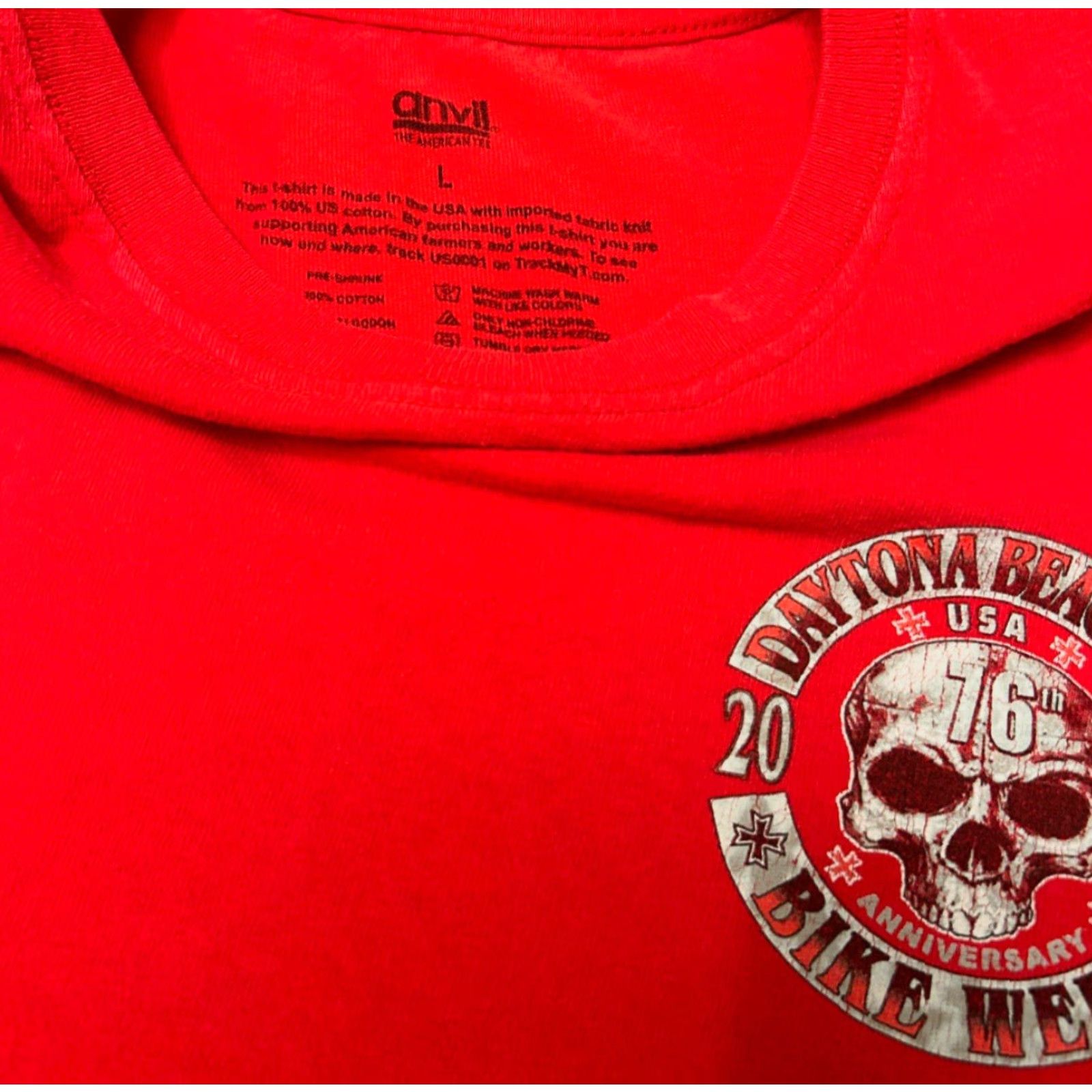 Vintage VINTAGE Y2K Biker Daytona Bike Week Skull Cross 2017 Long Sleeve Shirt Sz Large Size US L / EU 52-54 / 3 - 3 Thumbnail