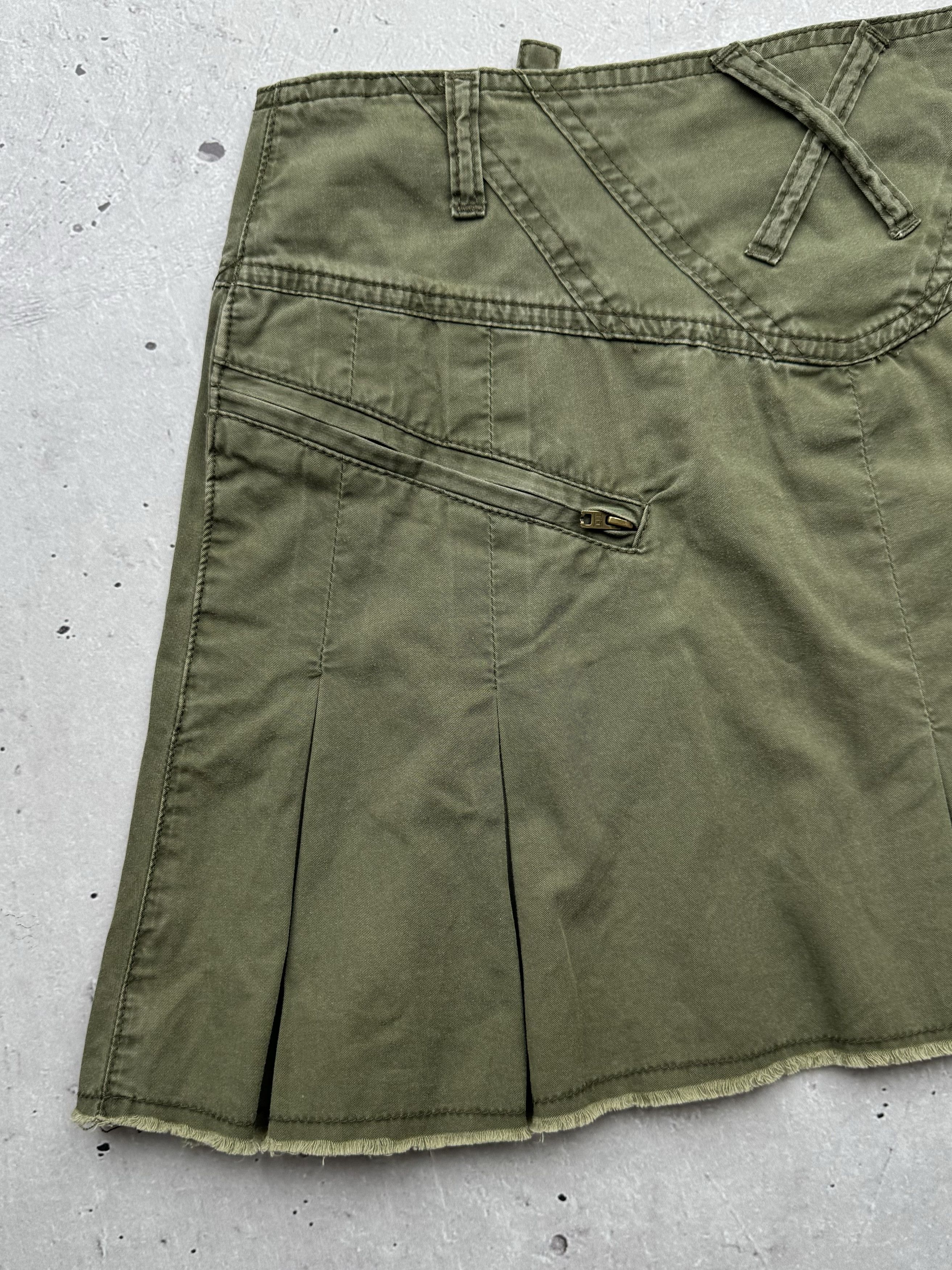 Japanese Brand × Seditionaries × Vintage Vintage Cargo Flared Mini Skirt Size 27" / US 4 / IT 40 - 7 Thumbnail