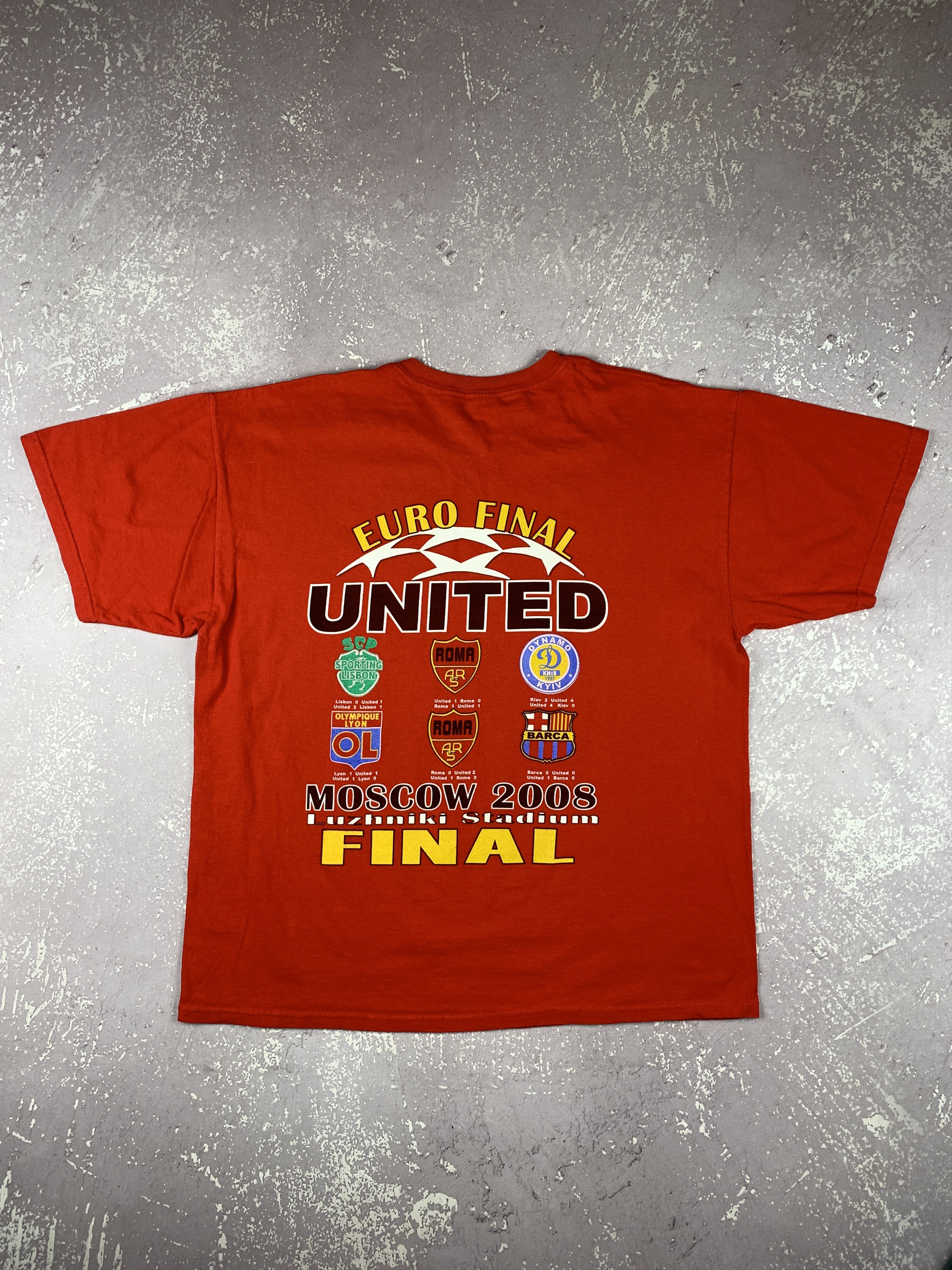 Other 2008/09 Manchester United MU Final Moscow Champions T Shirt Size US XL / EU 56 / 4 - 4 Thumbnail