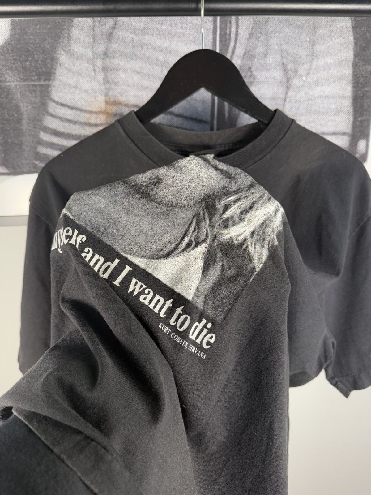 Vintage 🚭VINTAGE GRAIL🚭 KURT COBAIN MEXICAN BOOTLEG MISSPELLED SHIRT Size US L / EU 52-54 / 3 - 10 Thumbnail