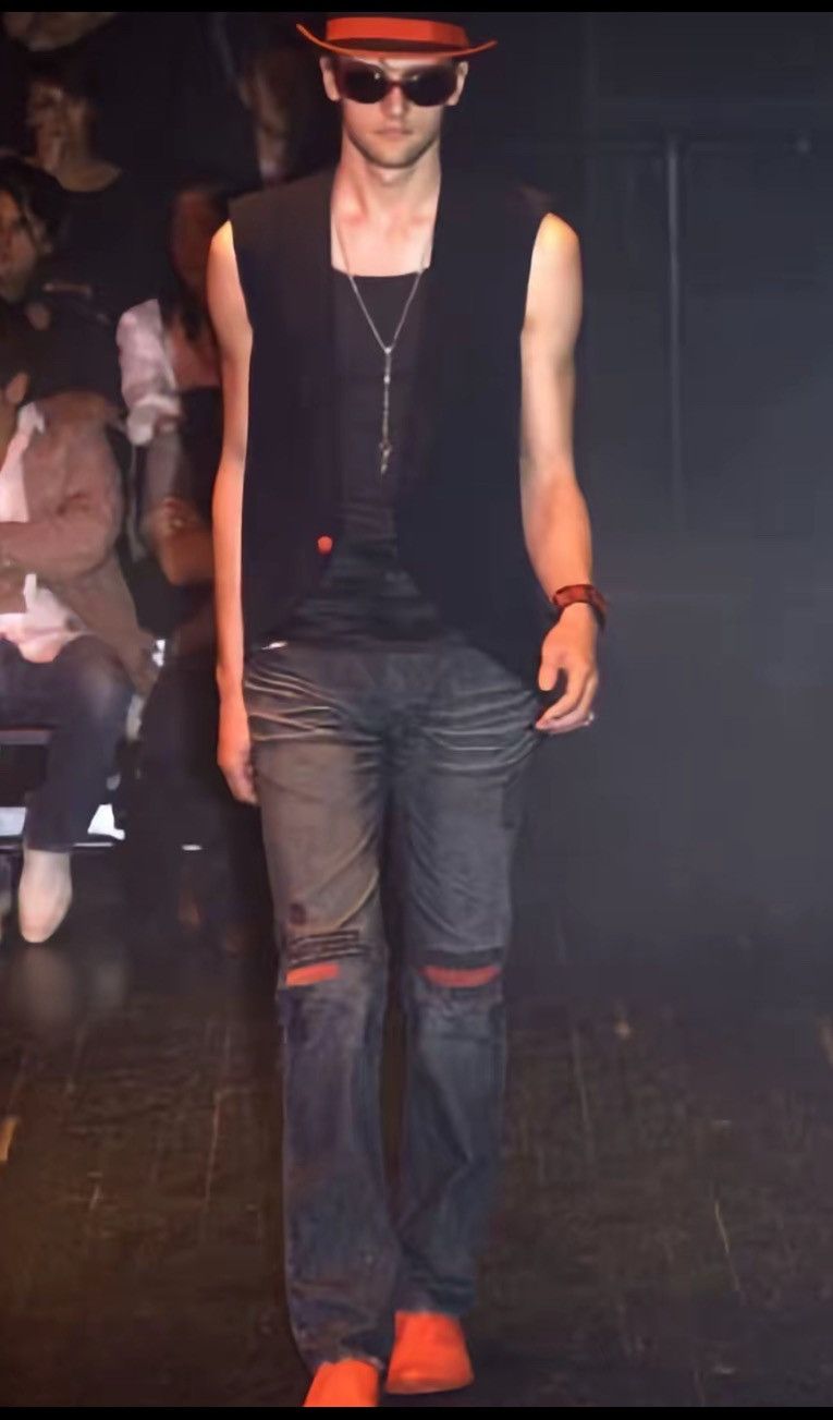Number (N)ine SS05 Number (N)ine Red Yarn Denim Size US 31 - 1 Thumbnail