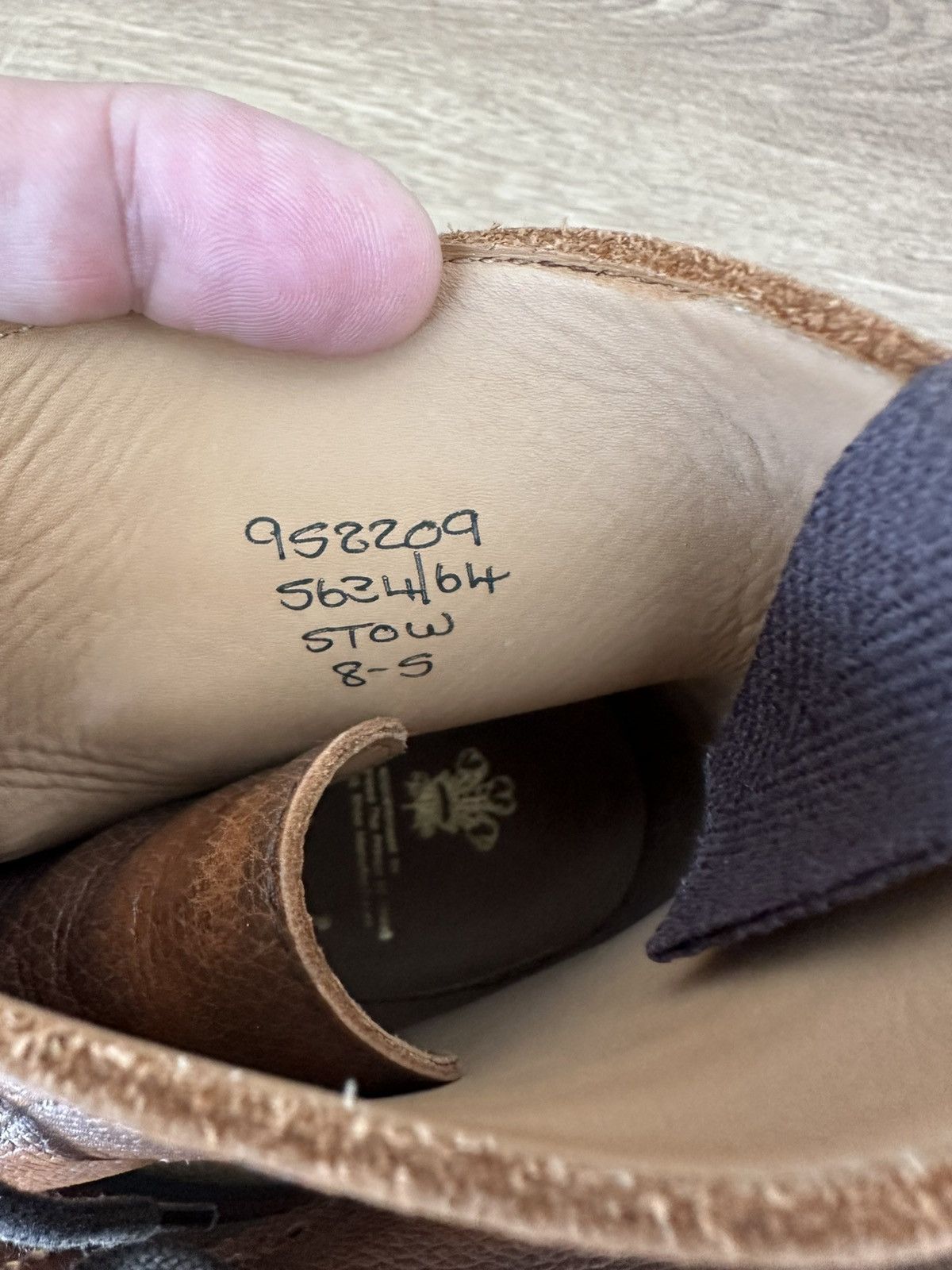 Trickers Stow Boots Tan Cross Hatch Grain size UK 8 US9
