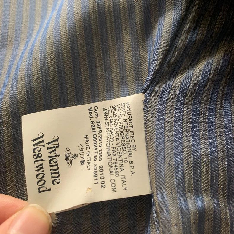 Other Vivienne Westwood Wool and silk striped star fabric suit Size XS / US 0-2 / IT 36-38 - 7 Thumbnail