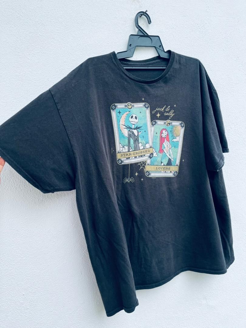 Japanese Brand Vintage Jack & Sally Nightmare Before Christmas Shirt Size US XL / EU 56 / 4 - 3 Thumbnail
