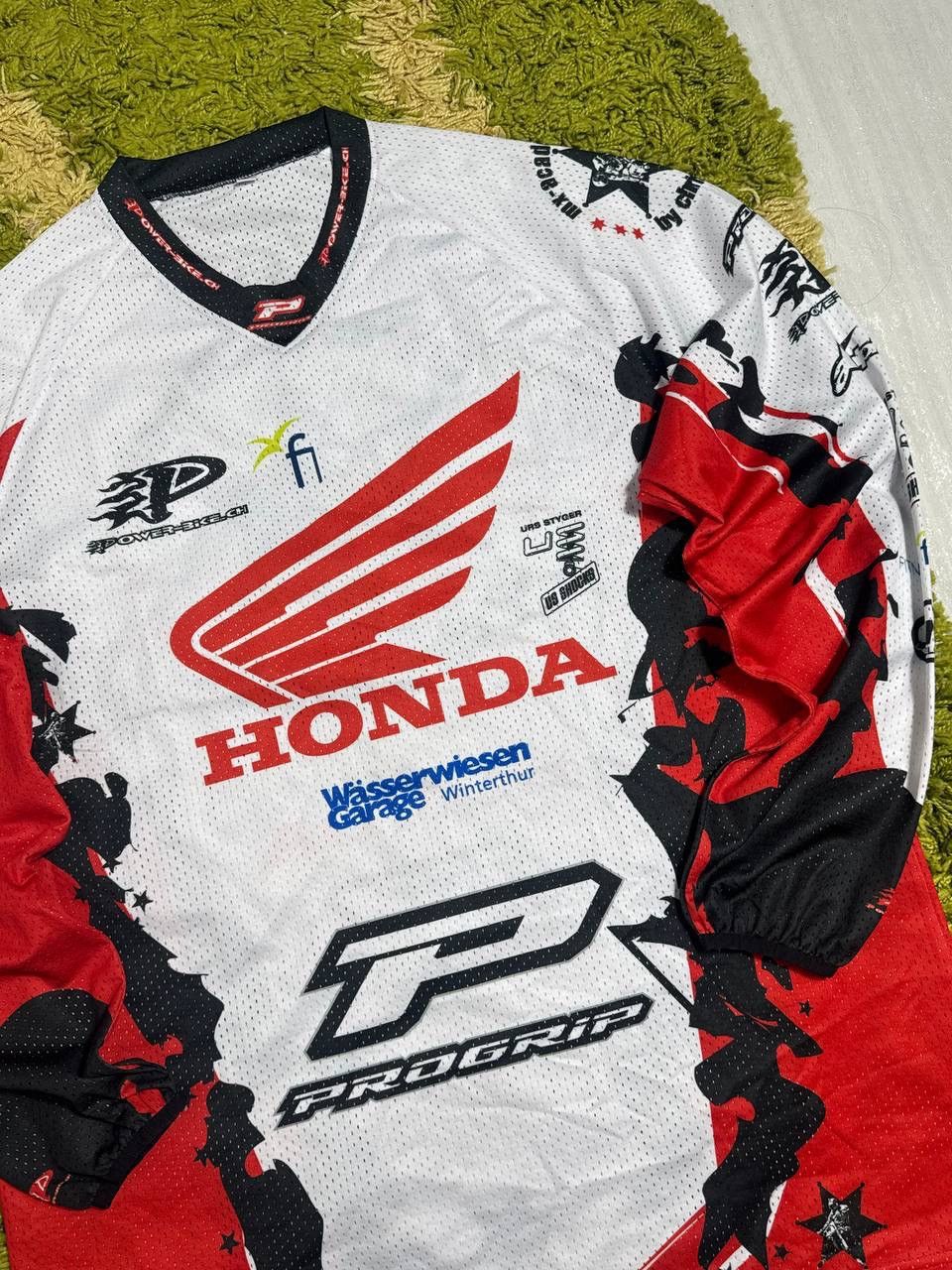 Honda Honda Racing Progrip Motocross Jersey Red White Longsleeve Size US S / EU 44-46 / 1 - 2 Thumbnail