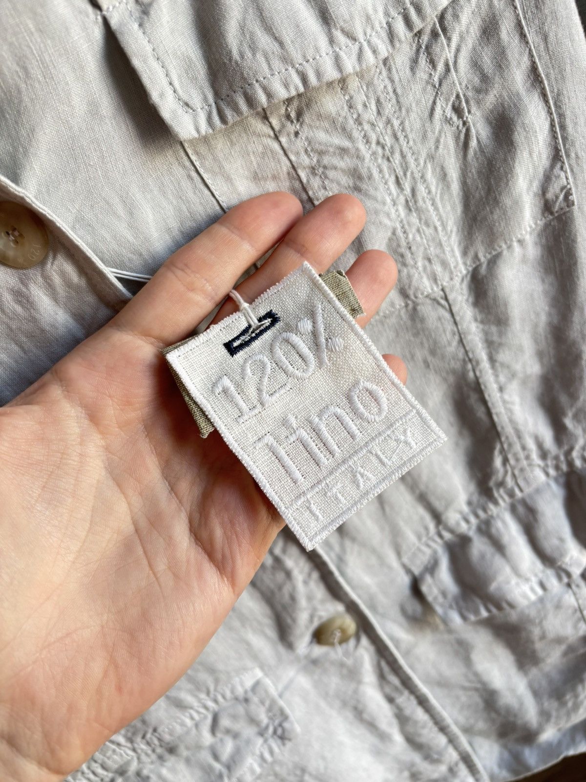 120% Lino 120% Lino Womens Grey Blazer 100% Linen New With Tags Size M / US 6-8 / IT 42-44 - 7 Thumbnail