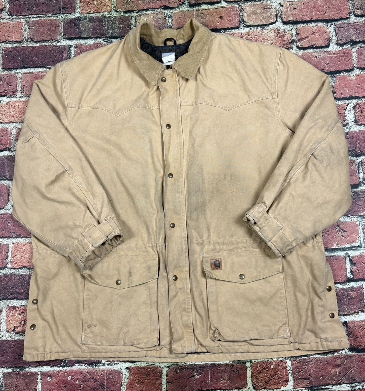 Carhartt Vintage Carhartt C52 4XL Ranch Blanket Lined Chore Jacket Size US XXL / EU 58 / 5 - 1 Thumbnail