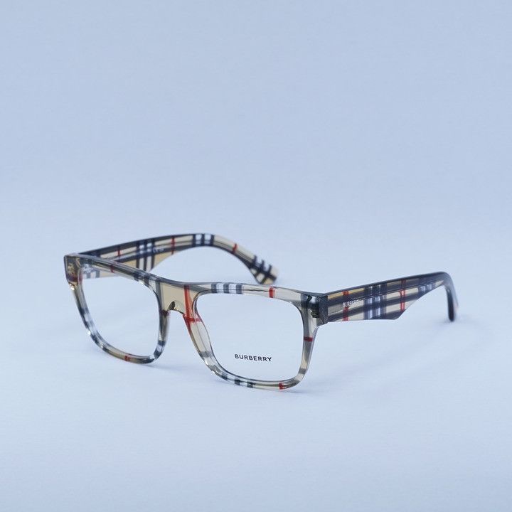 Burberry Burberry BE2411 4122 Eyeglasses Vintage Check 53mm Square Size ONE SIZE - 2 Thumbnail