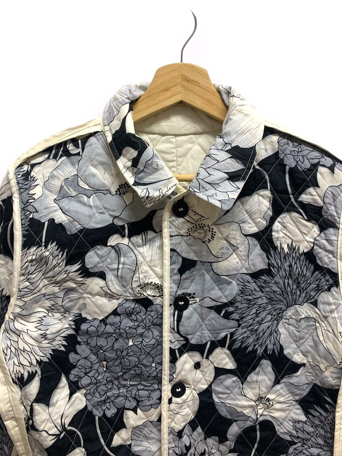 Burberry × Vintage Vintage 🔥BURBERRY🔥 Reversible Jacket Women Button Size S / US 4 / IT 40 - 2 Thumbnail