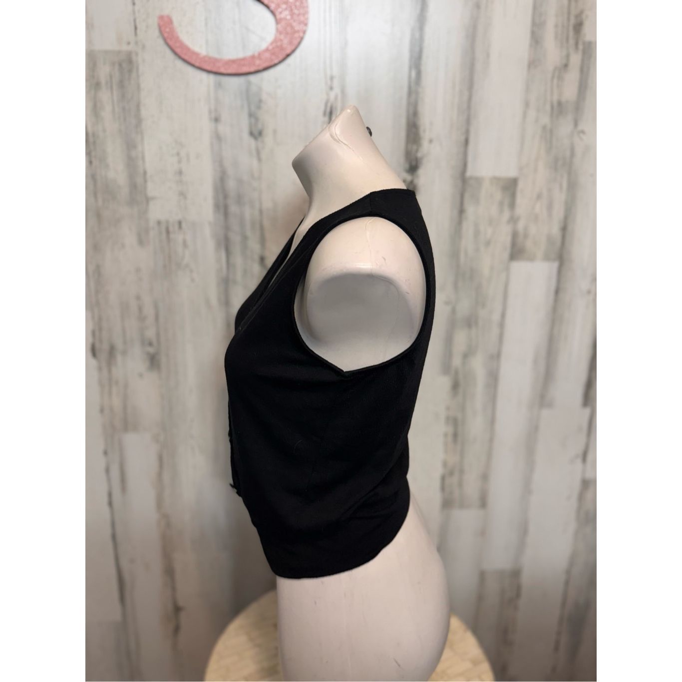Other IZ Byer Black Sleeveless Button-Front Tank Top Size S Size S / US 4 / IT 40 - 5 Thumbnail