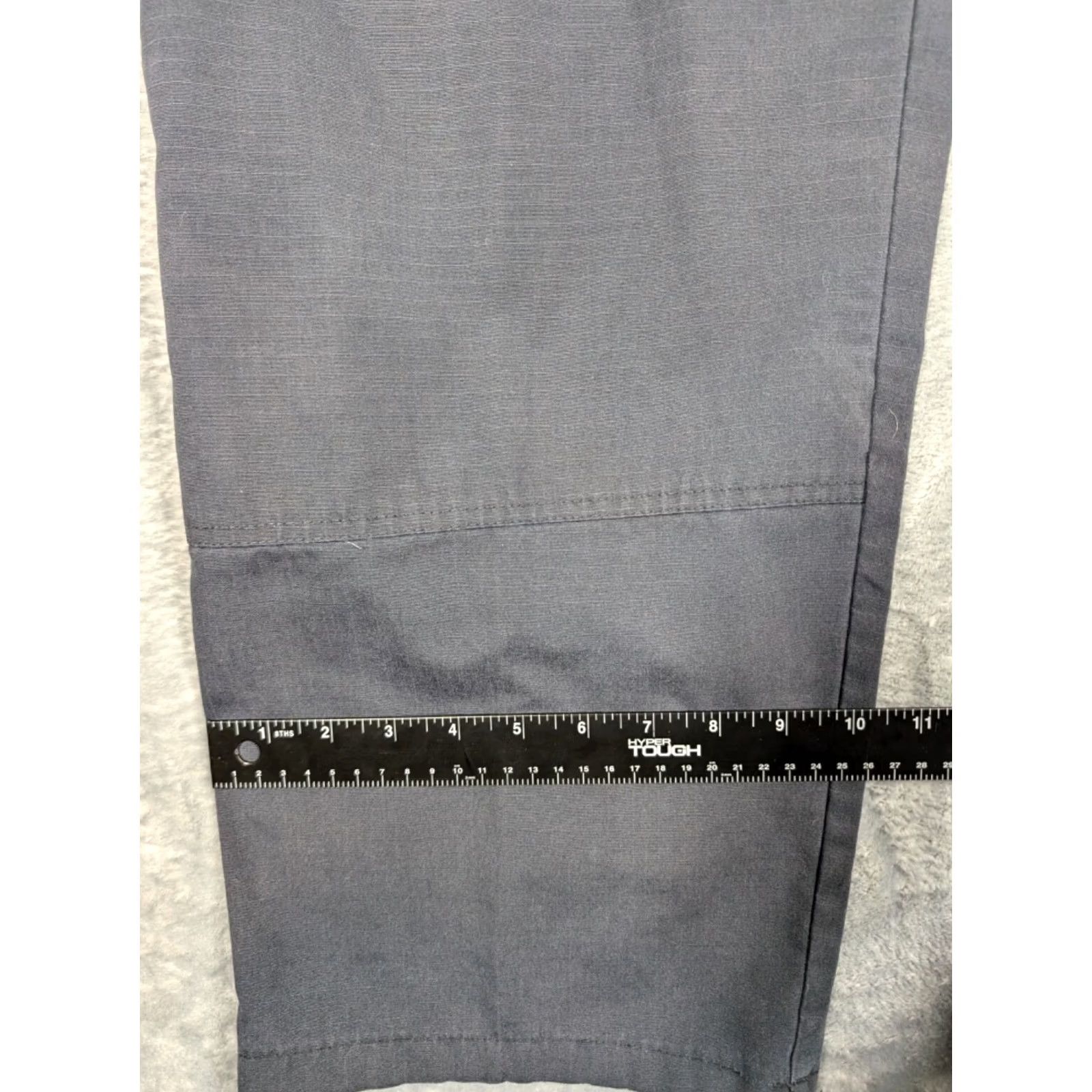 Vintage TRU-SPEC 24-7 Series Black Rip-Stop Tactical Cargo Pants Regular 40x28 Mens Police Fire Gear Pants Front Flat Zip Size US 40 / EU 56 - 4 Thumbnail