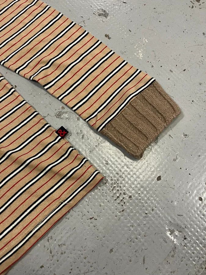 Dolce & Gabbana 2000s Dolce & Gabbana Striped Beige Sweater Size US L / EU 52-54 / 3 - 6 Thumbnail