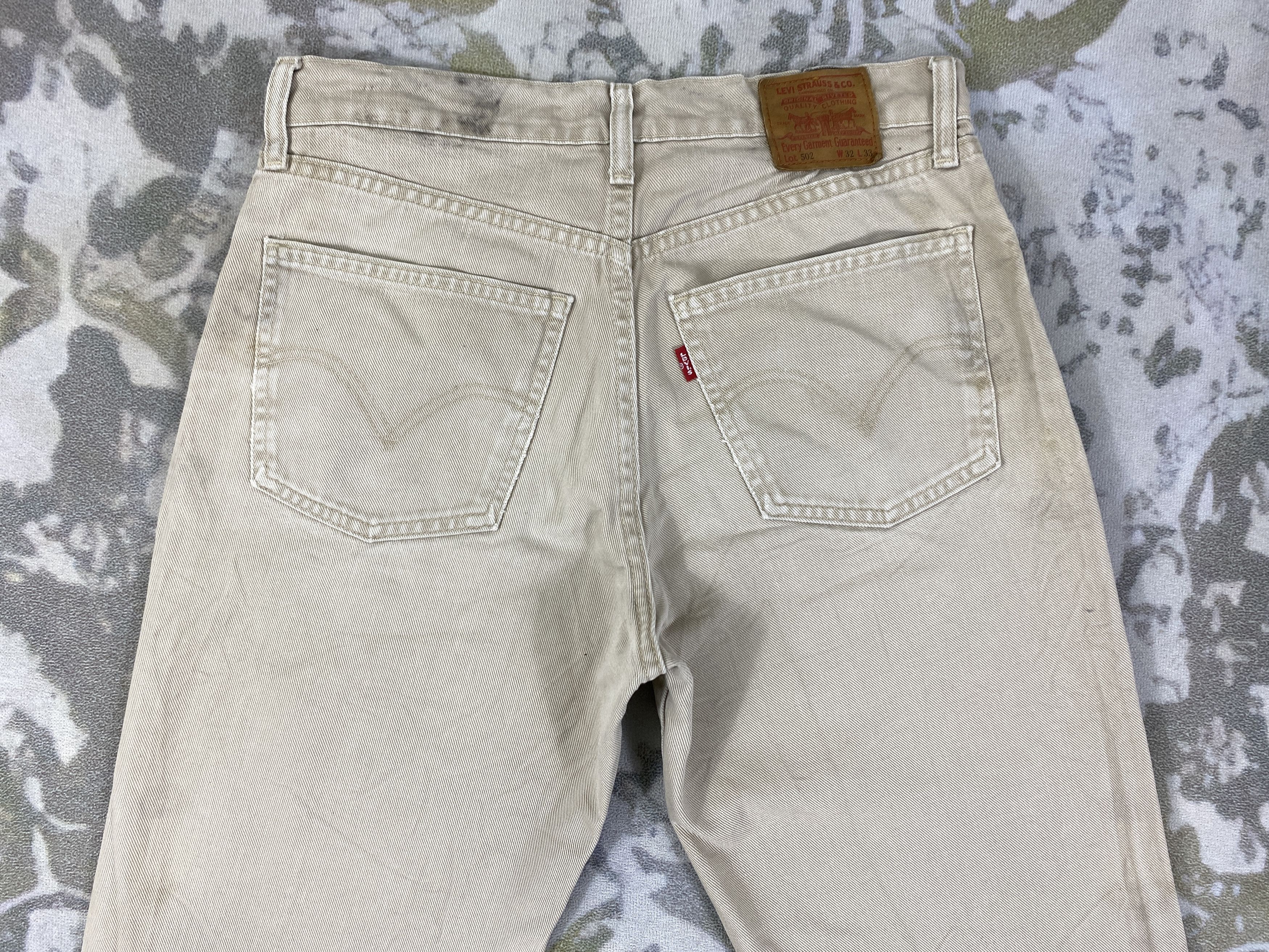 Levi's Vintage Levis 502 Jeans 31x29.5 - JN2973 Size US 31 - 4 Thumbnail