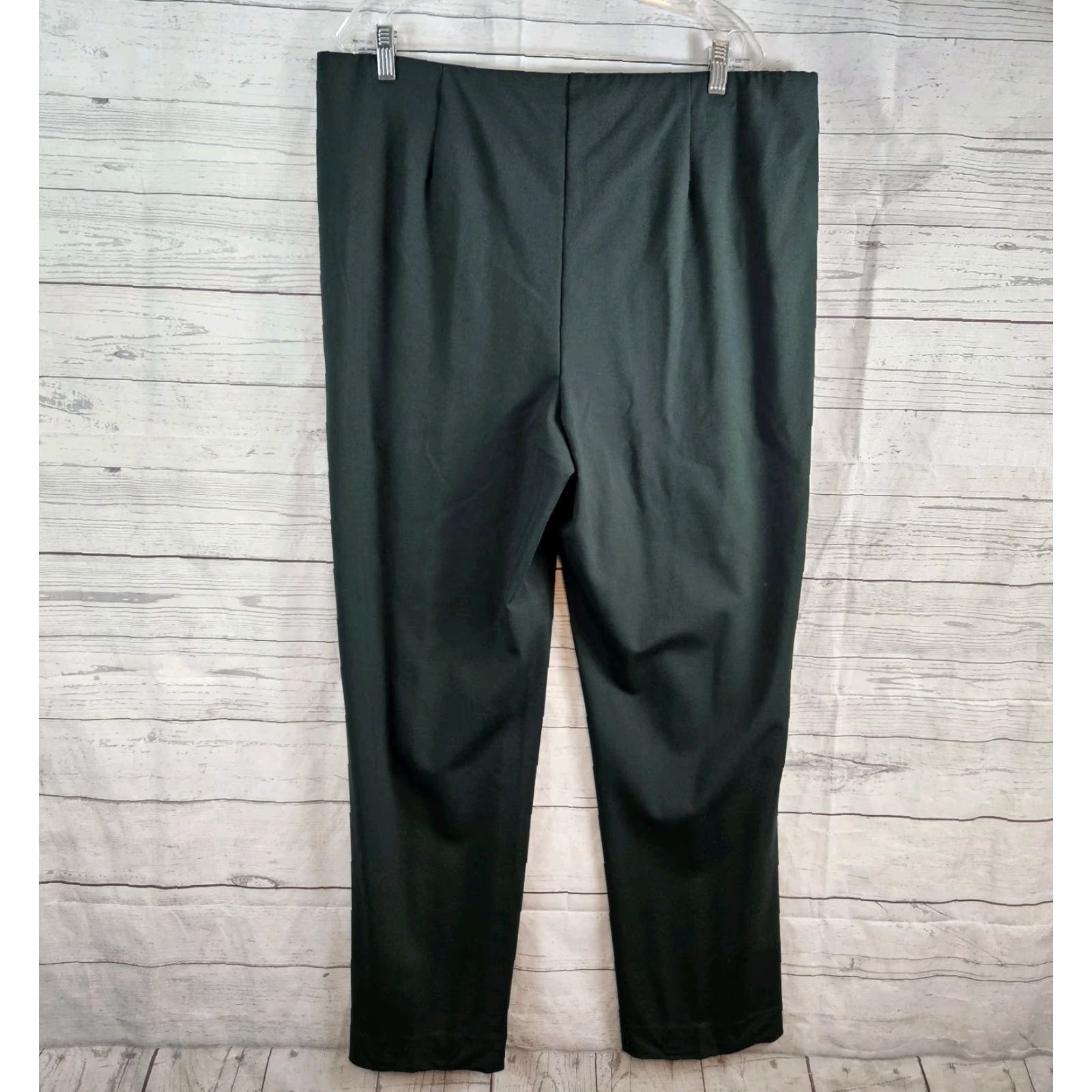 J. Jill J. Jill Womens Ponte Slim Leg Pants XL Evergreen Pull On High Rise Size 40" / US 18 - 3 Thumbnail