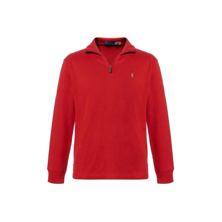 Polo Ralph Lauren Polo Ralph Lauren Solid Half-Zip Logo Embroidered Sweatshirt Size US XXL / EU 58 / 5 - 1 Thumbnail