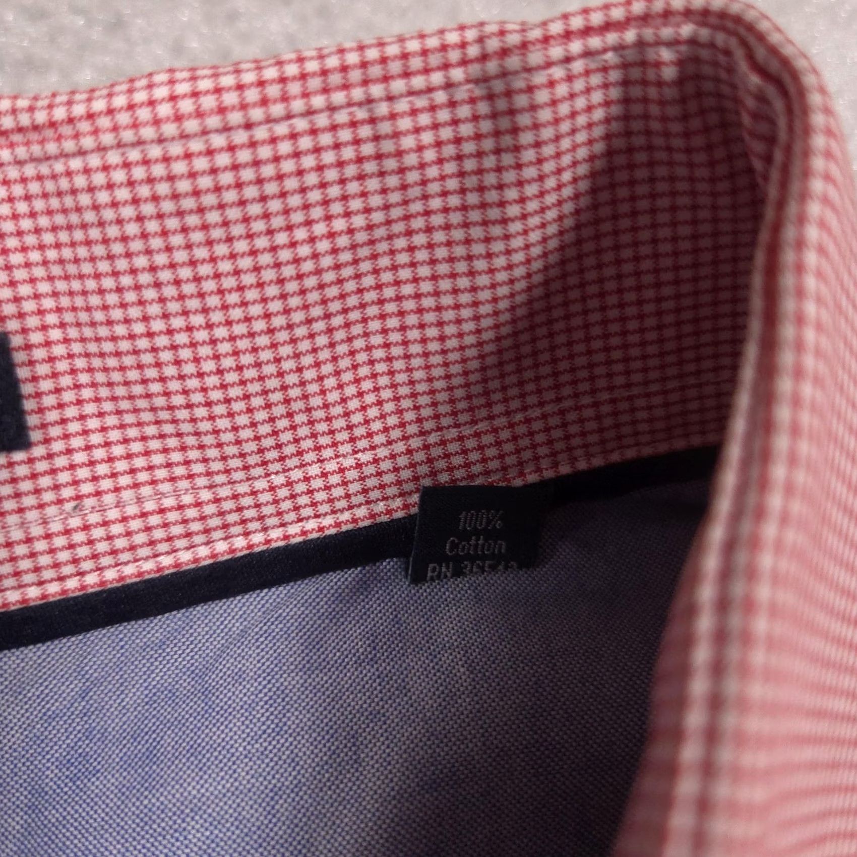 Tommy Hilfiger Tommy Hilfiger Dress Shirt Mens 17.5 34/35 Pink Slim Fit Non-Iron Long Sleeve Shirt Mens Pink Slim Fit Non-Iron Long Sleeve Dress Shirt Size 48R - 6 Thumbnail