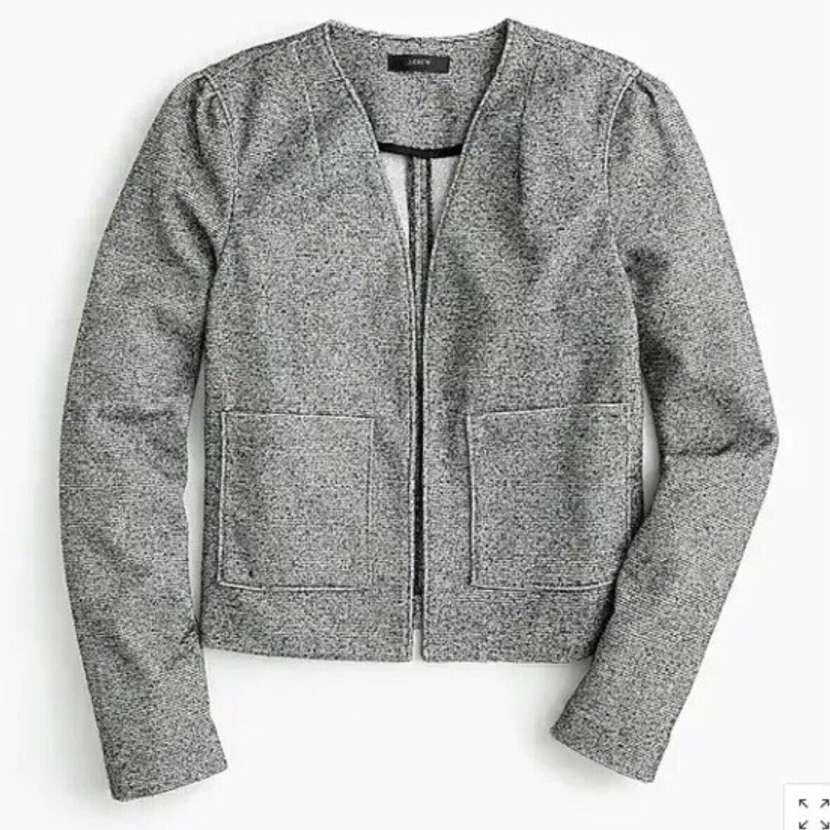 J.Crew J.Crew 365 Boucle Blazer Grey Womens Jacket Top Size M Size M / US 6-8 / IT 42-44 - 2 Thumbnail