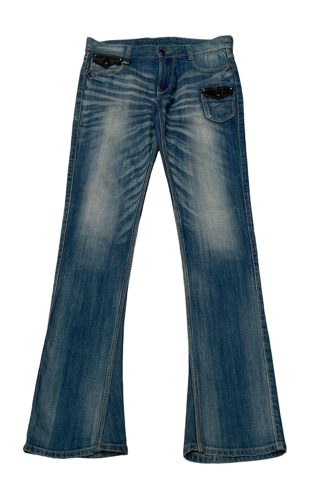 Nicole Club Vintage Japanese Brand Nicole Club Flared Jeans 1990s Size US 32 / EU 48 - 1 Thumbnail