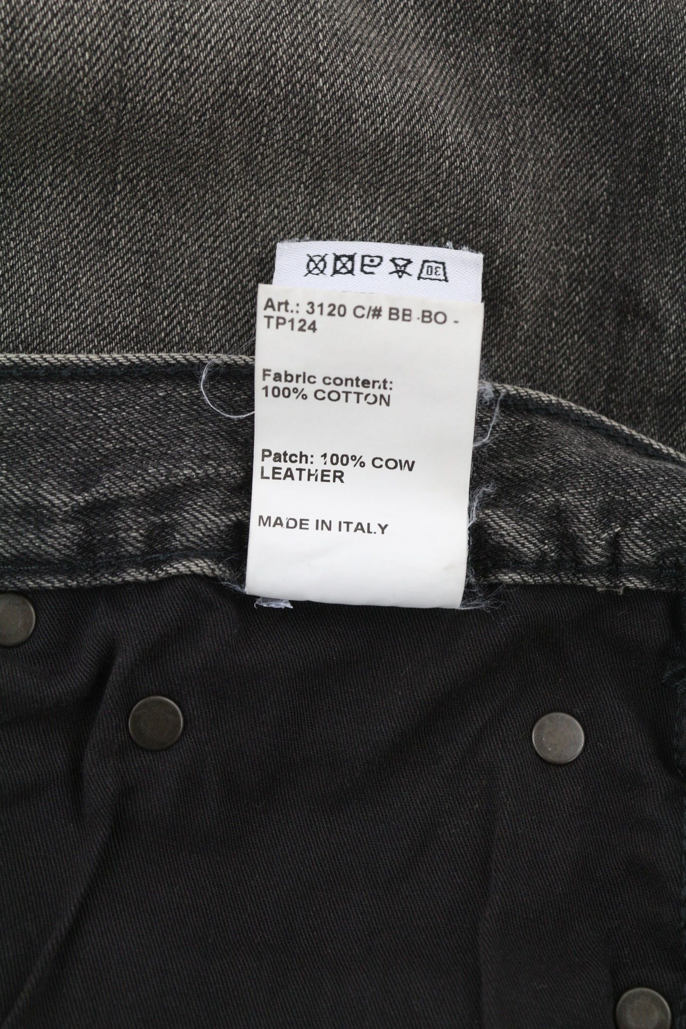 R13 DAMON IT27 Wide Fit Cotton Washed Black Jeans 80259 Size 27" / US 4 / IT 40 - 9 Thumbnail