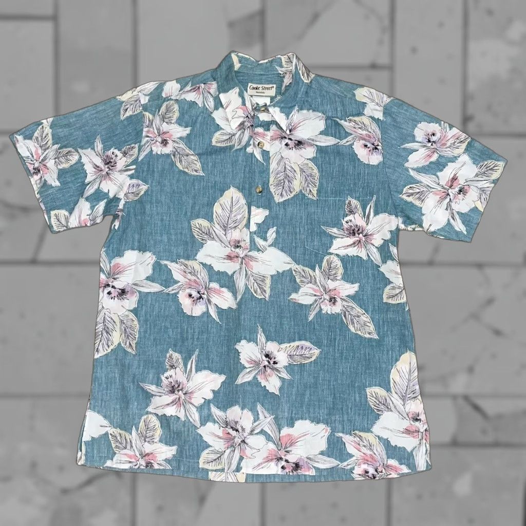 Vintage VINTAGE Cooke Street Honolulu Hawaiian Shirt Button-Up Short Sleeve L Reverse Print Mens Size US L / EU 52-54 / 3 - 1 Thumbnail