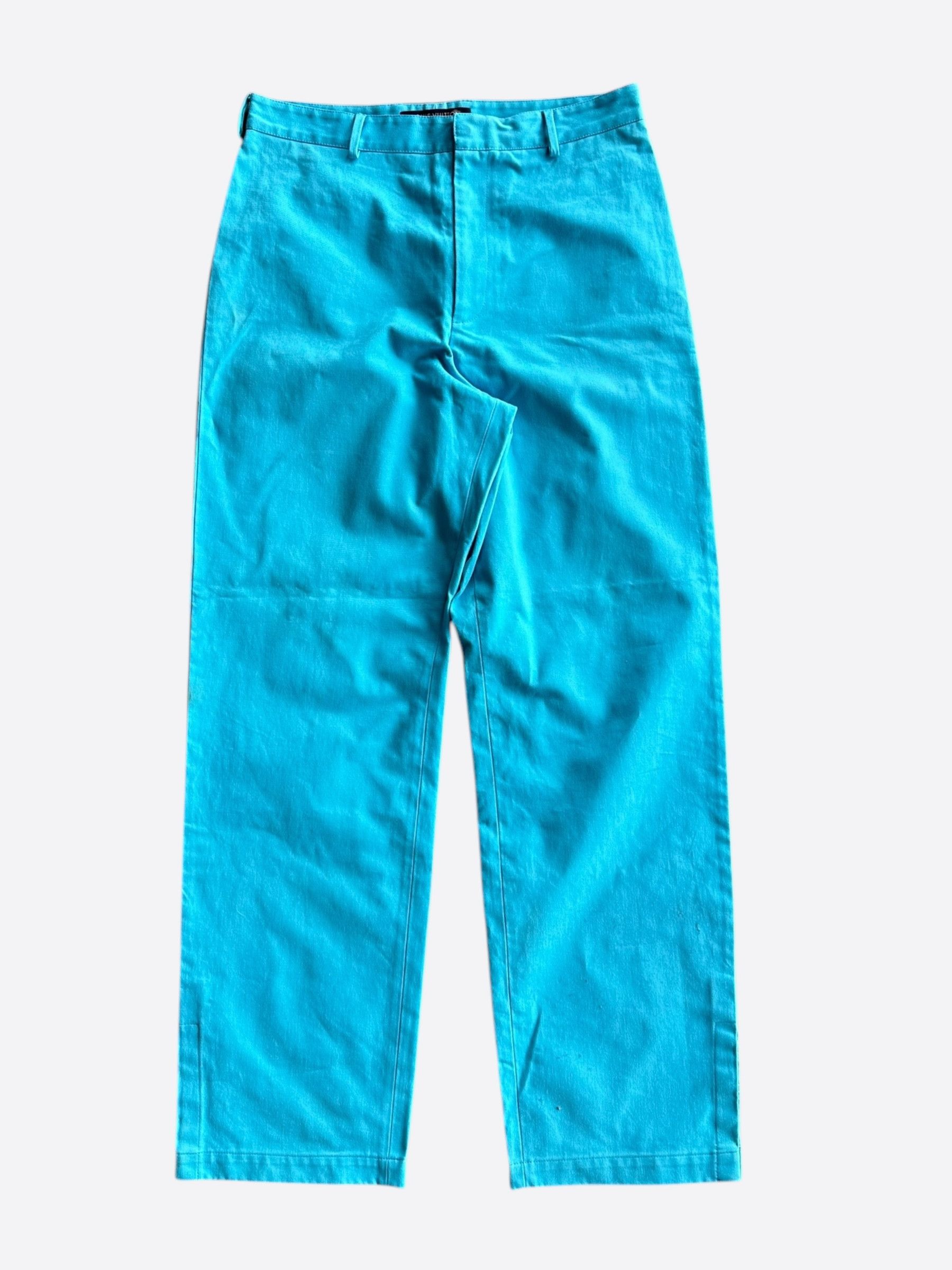 Louis Vuitton Louis Vuitton Blue & White Floating Men Carpenter Pants Size US 32 / EU 48 - 2 Thumbnail