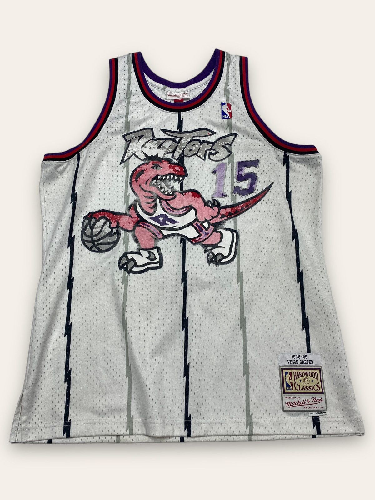 Mitchell & Ness Vintage RAPTORS CARTER NBA Distressed Tank Top Jersey Size US L / EU 52-54 / 3 - 1 Thumbnail