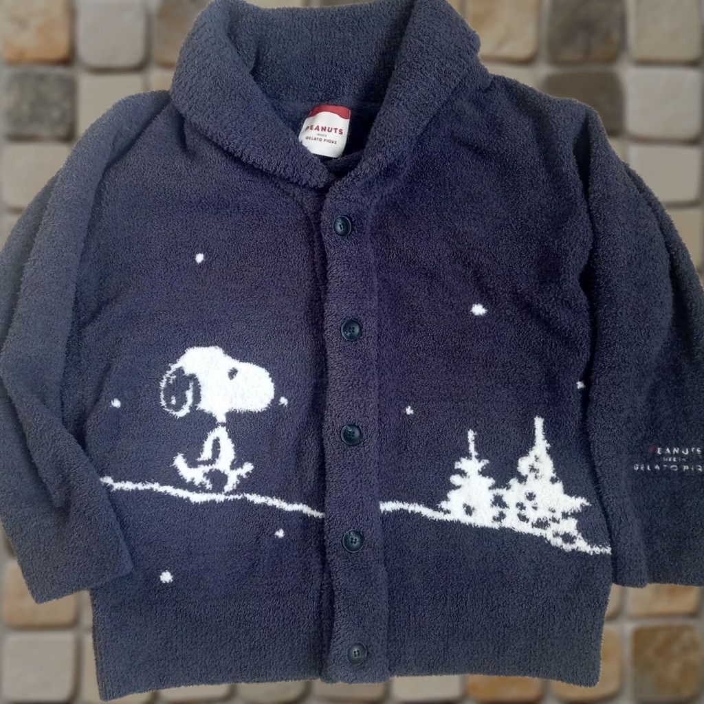 Vintage VINTAGE GELATO PIQUE HOMME × Peanuts Navy Cardigan Gown Jacket Size M PMNT215907 Unisex Size US M / EU 48-50 / 2 - 1 Thumbnail