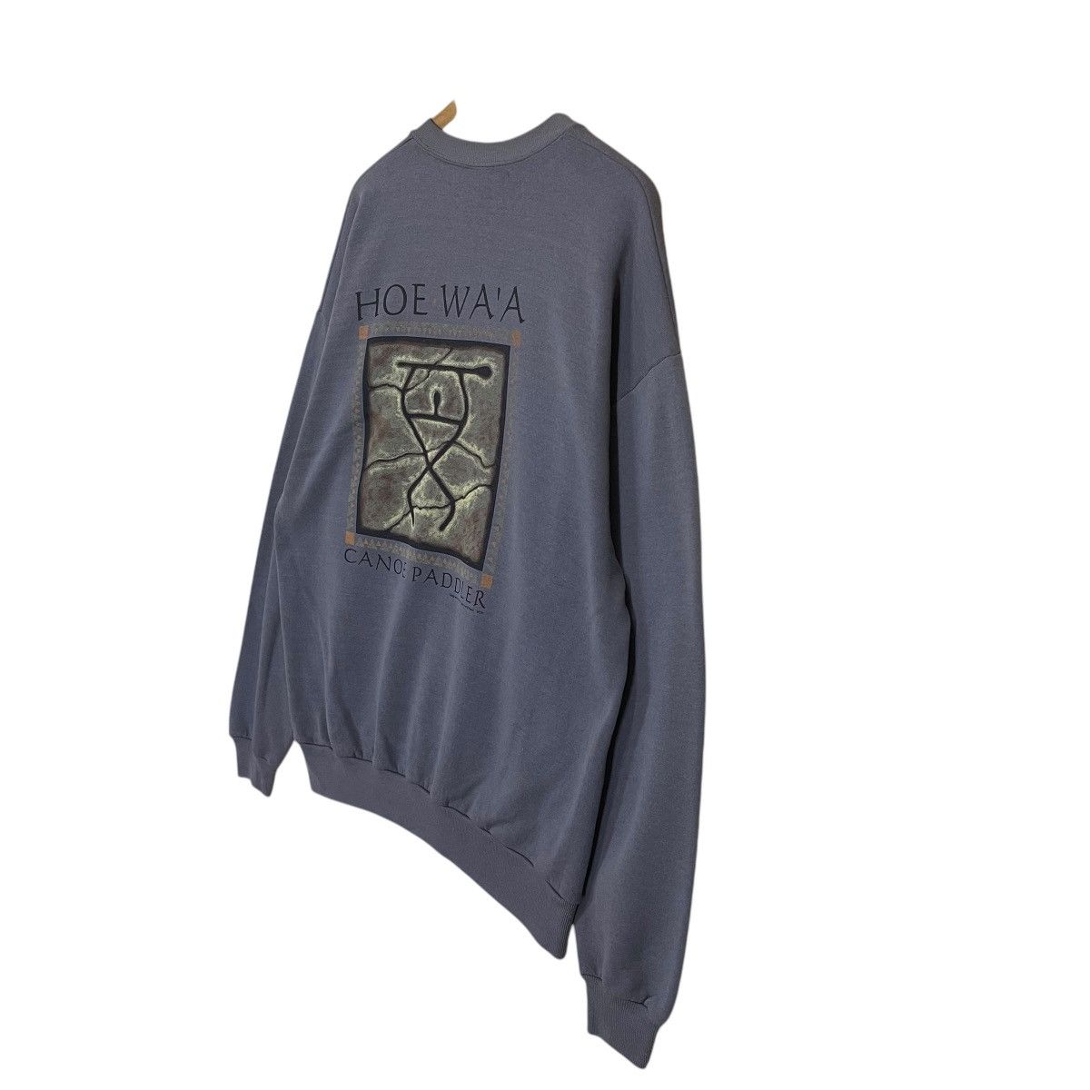 Japanese Brand Vintage HOE WA'A Canoe Paddler Hawaiian Big Logo Sweatshirt Size US XL / EU 56 / 4 - 3 Thumbnail