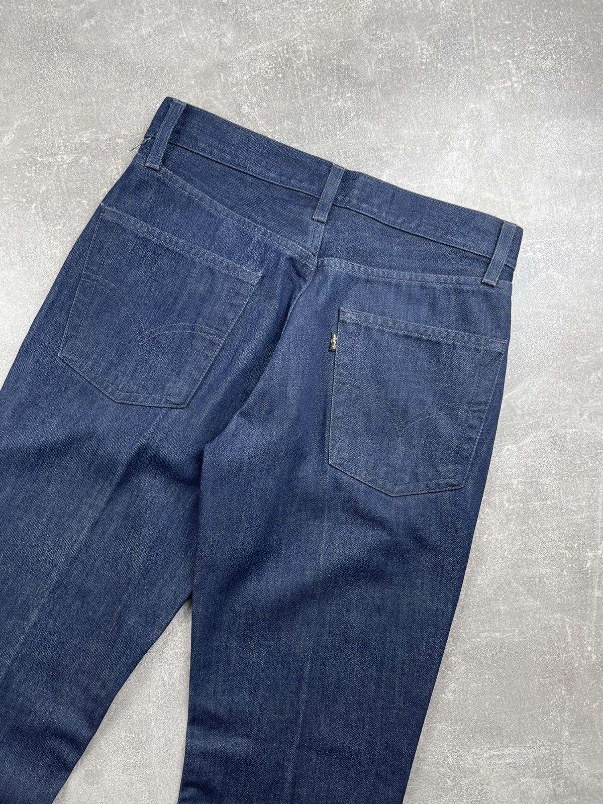 Levi's Vintage Clothing × Vintage Levi’s 525 Archives STA-Prest Navy Flared Boot Cut Jeans Size US 29 - 4 Thumbnail