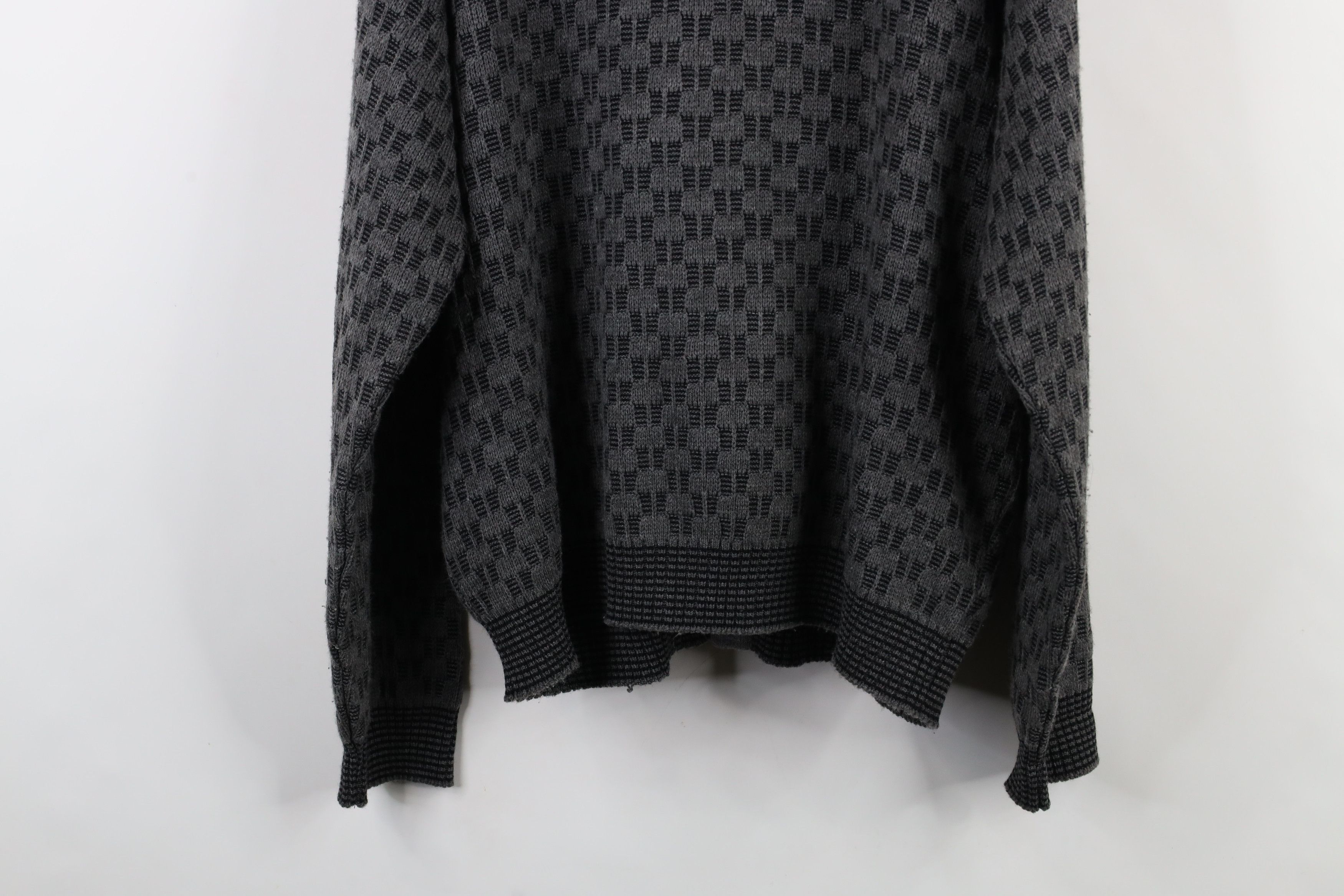 Vintage Vintage 90s Streetwear Striped Knit Button Cardigan Sweater Size US XL / EU 56 / 4 - 11 Thumbnail