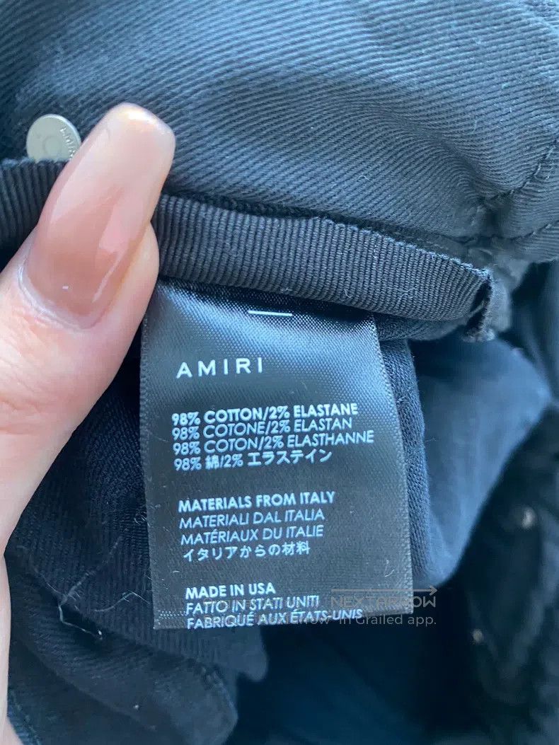 Amiri Amiri Size 32 Washed black and green cashew mx2 jeans Size US 32 / EU 48 - 3 Thumbnail